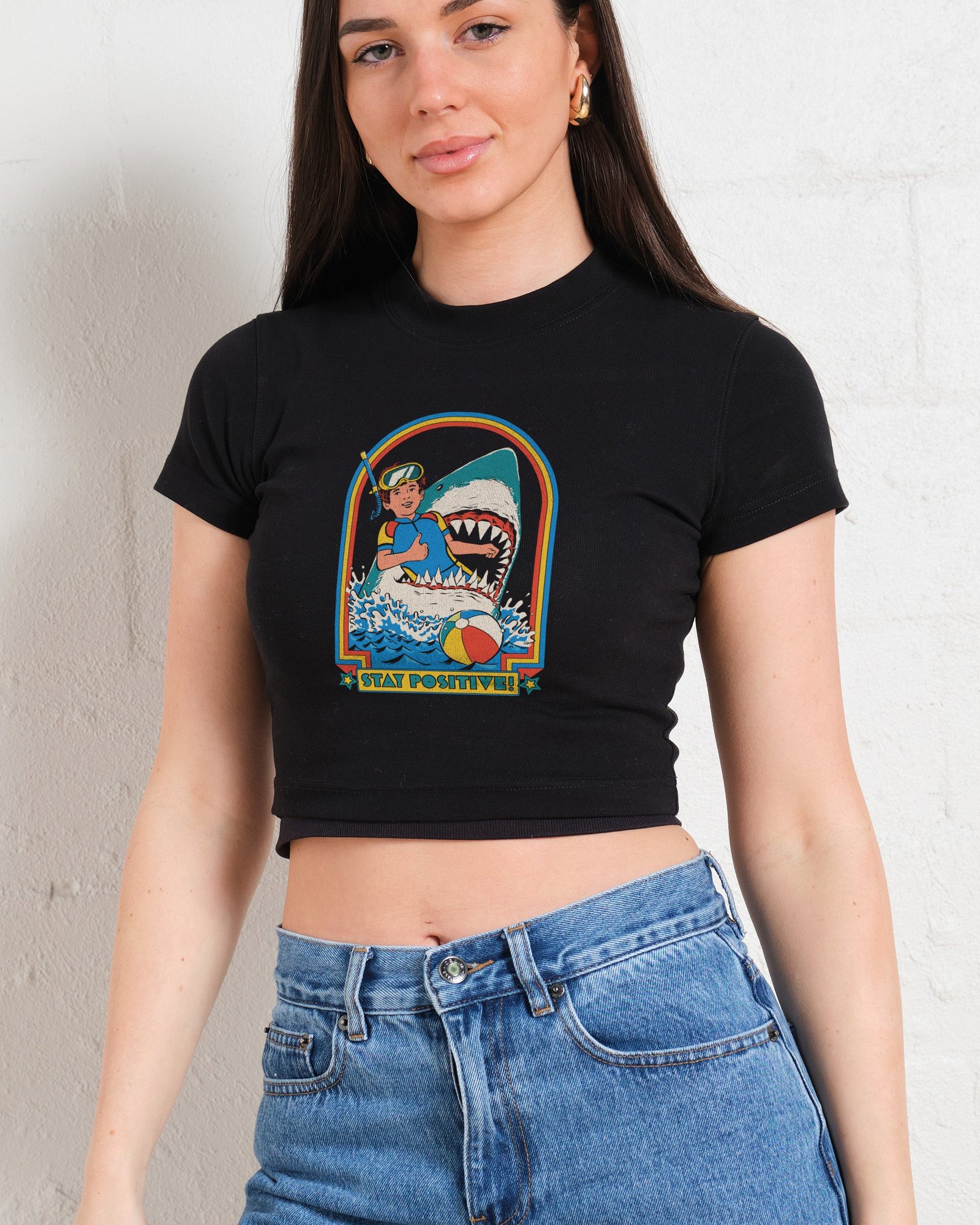 Alternative view of Stay Positive Baby Tee