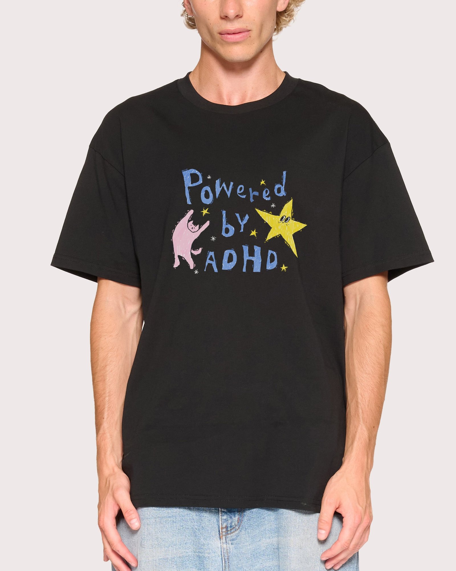 Powered by ADHD T-Shirt - Image 3