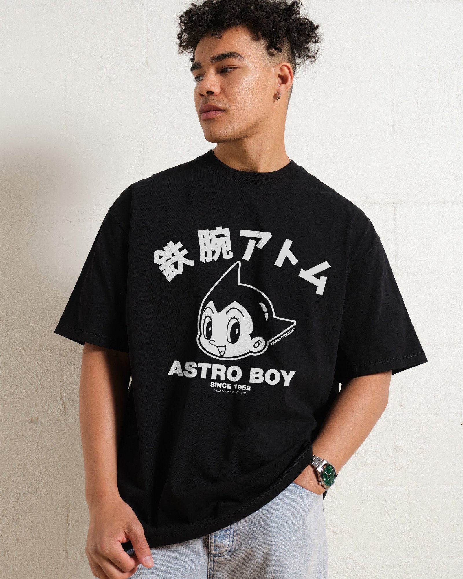Alternative view of Astro Boy Face Oversized Tee
