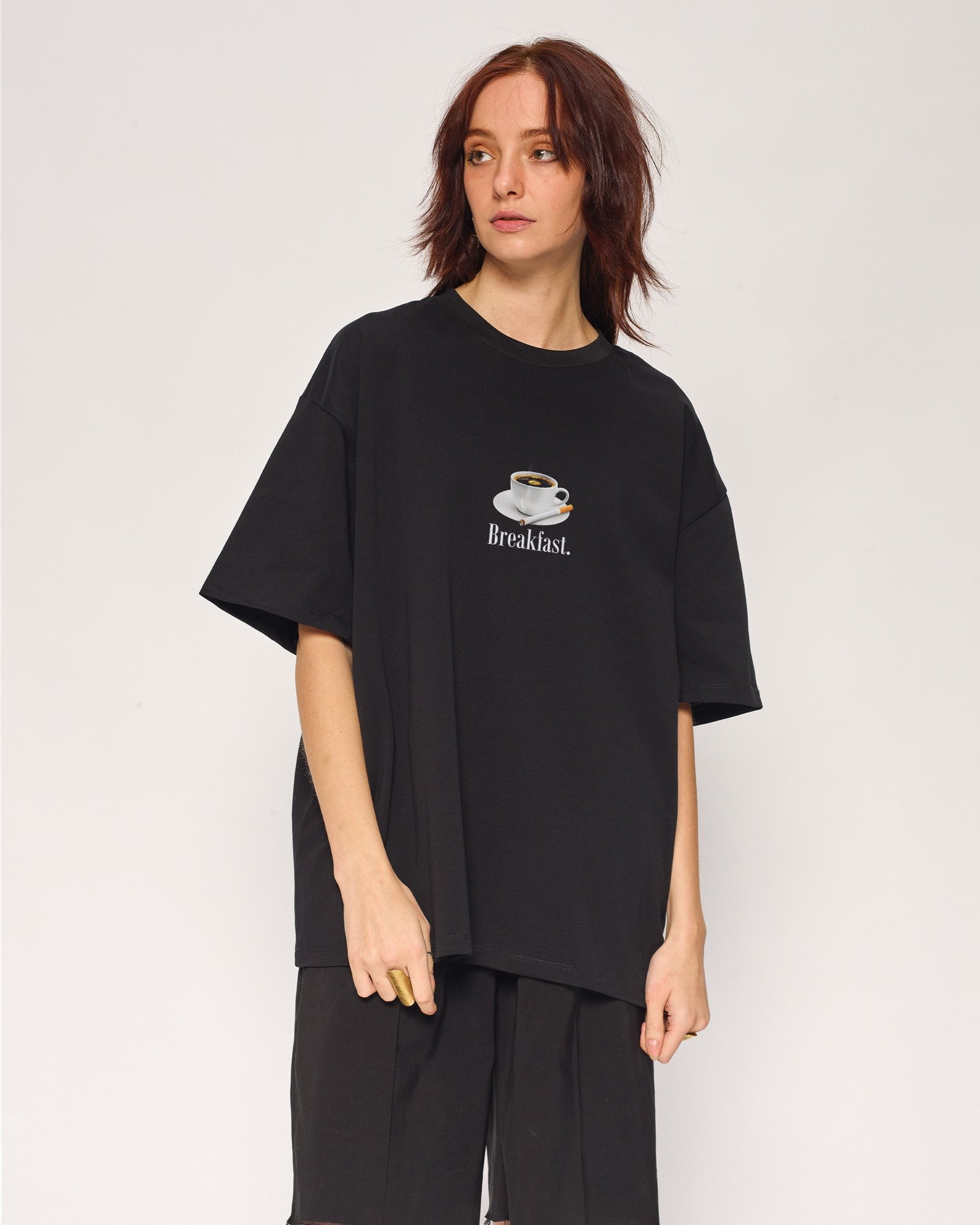 Alternative view of Breakfast Coffee Oversized Tee