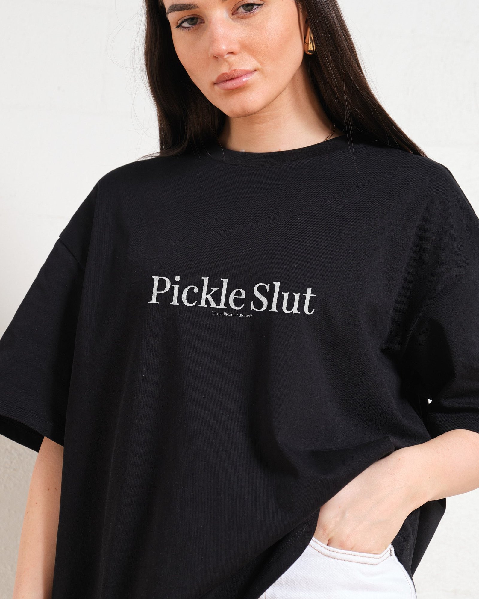 Pickle Slut Oversized Tee