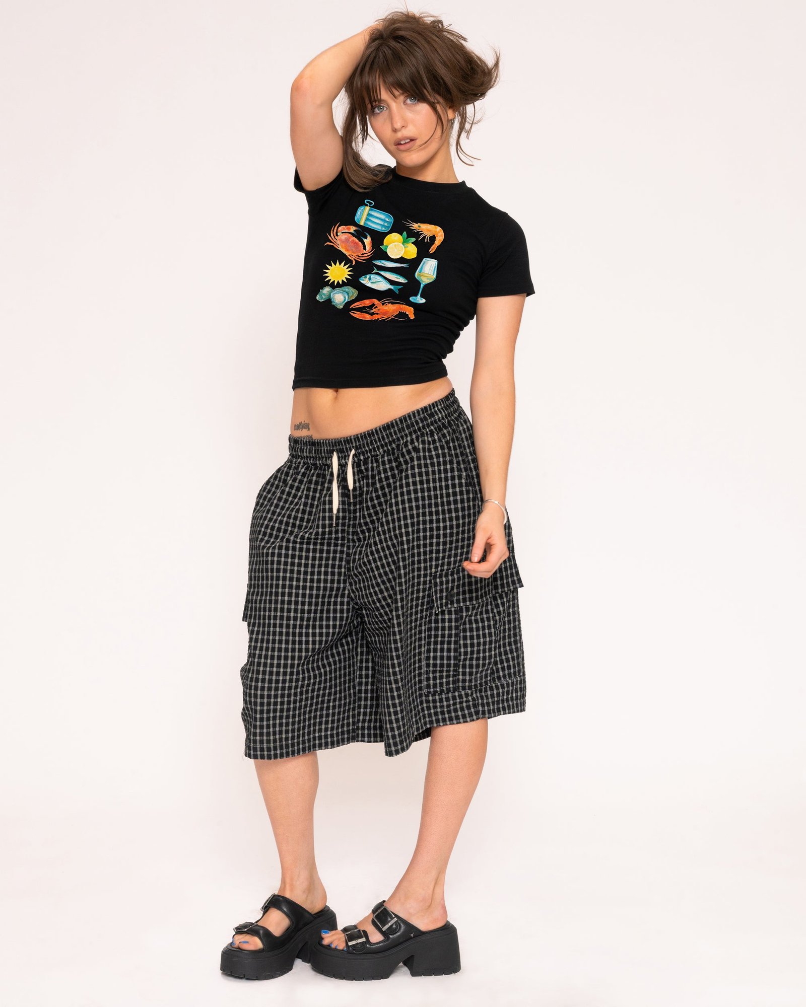 Alternative view of Seafood Platter Longline Baby Tee