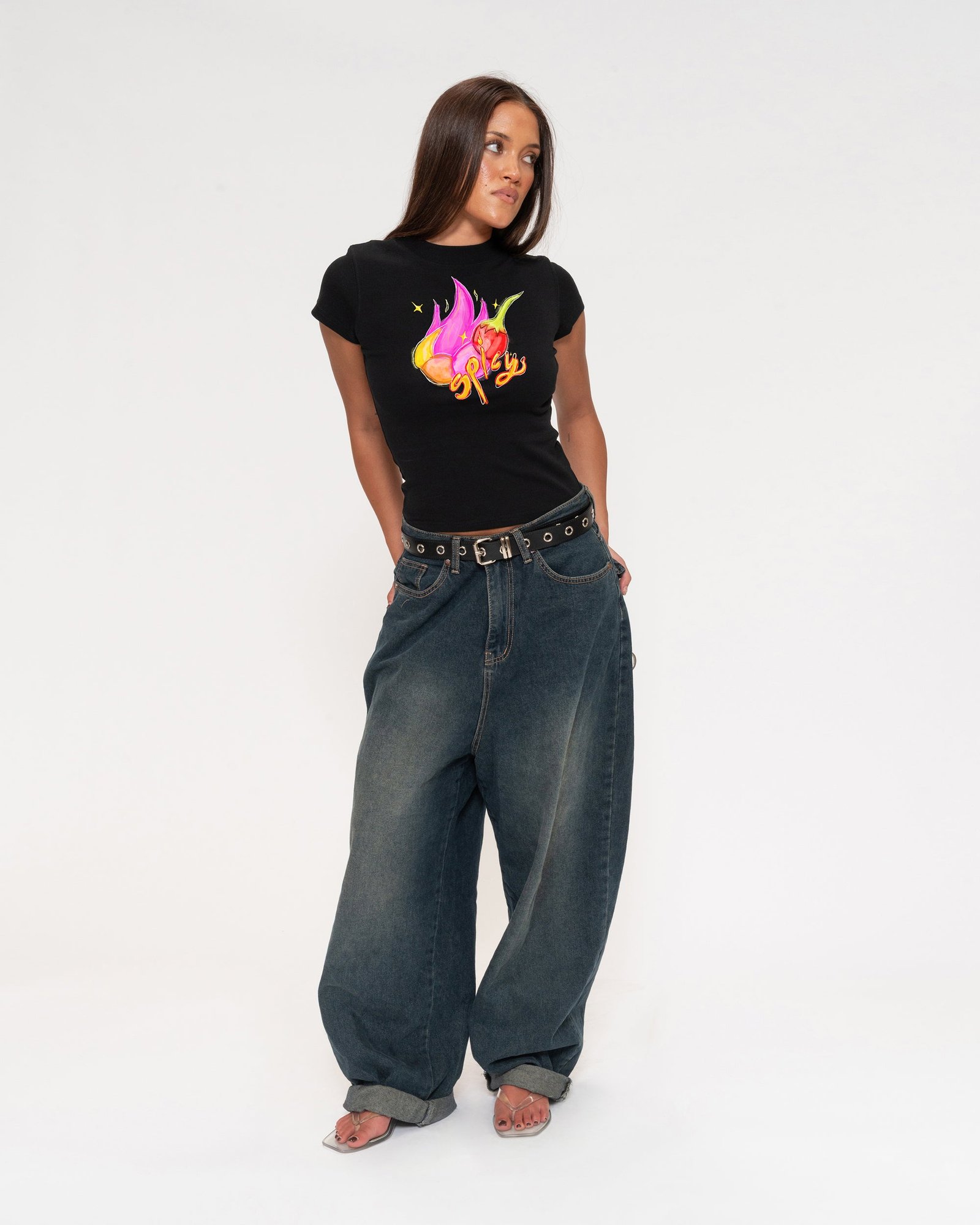 Alternative view of Spicy Longline Baby Tee