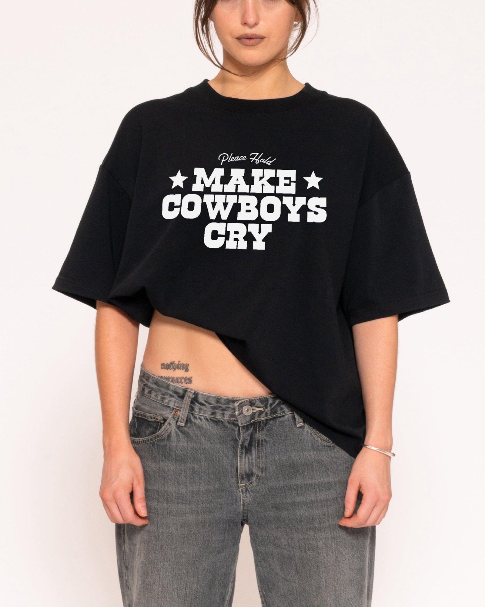 Make Cowboys Cry Boxy Tee