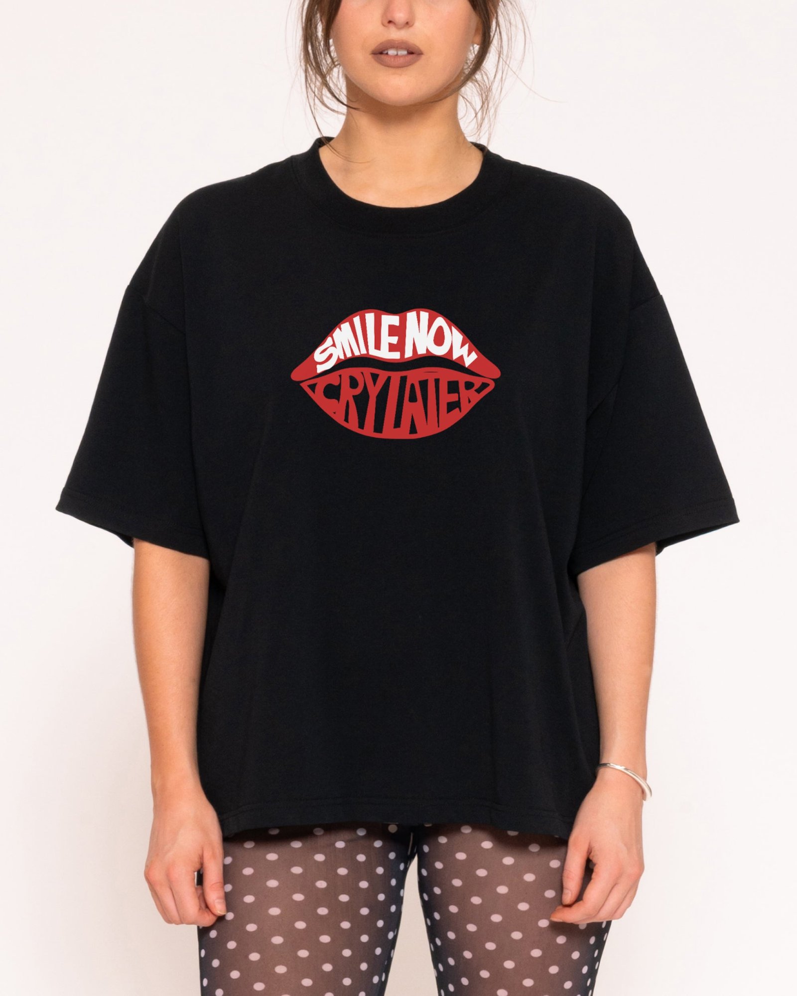 Smile Now, Cry Later Boxy Tee - Image 3