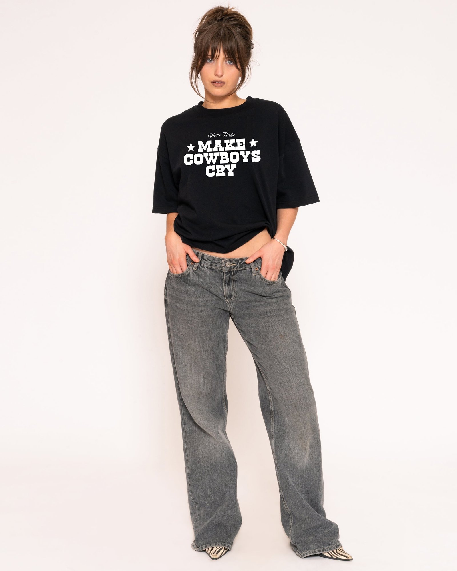 Alternative view of Make Cowboys Cry Boxy Tee