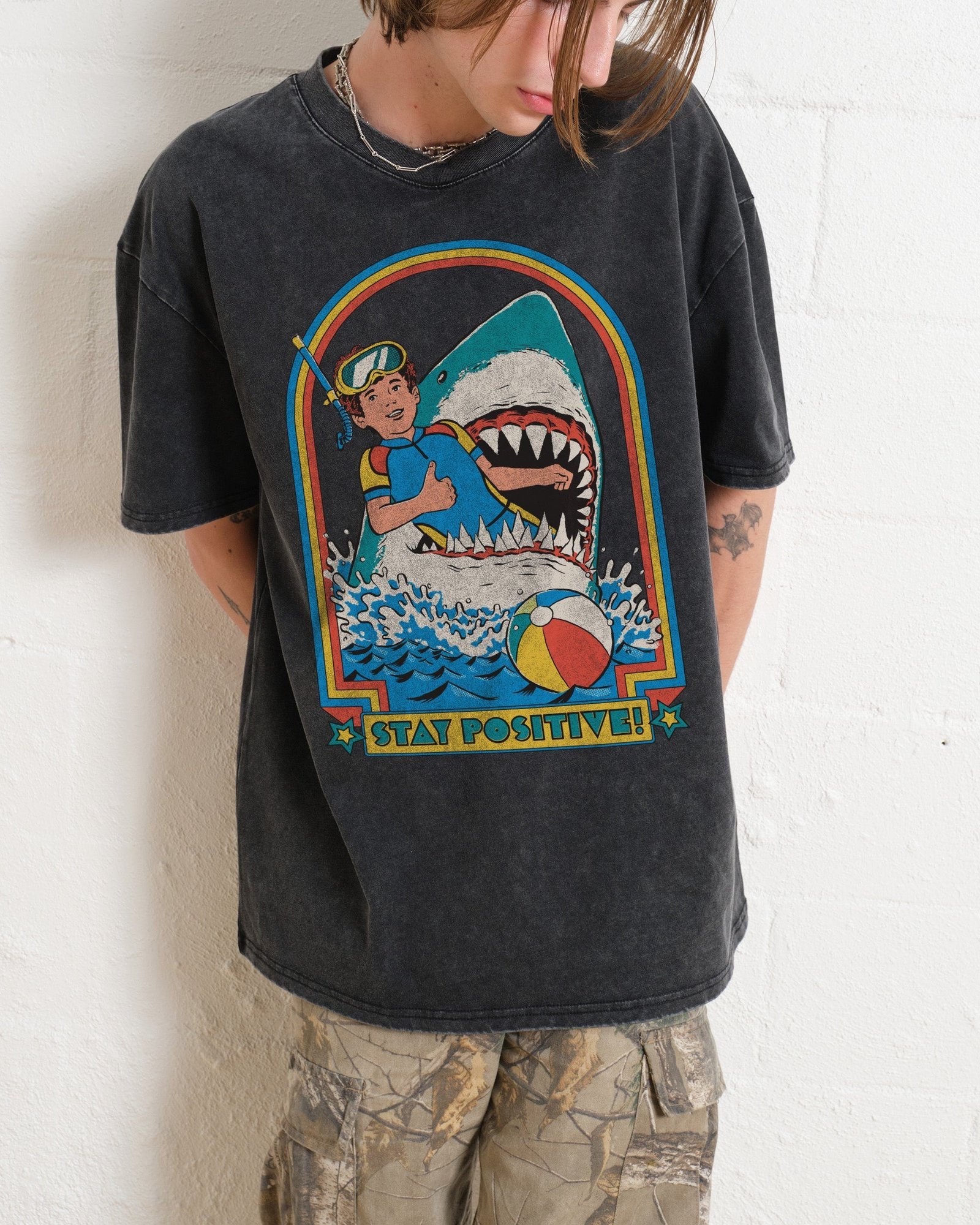 Stay Positive Oversized Tee - Image 10