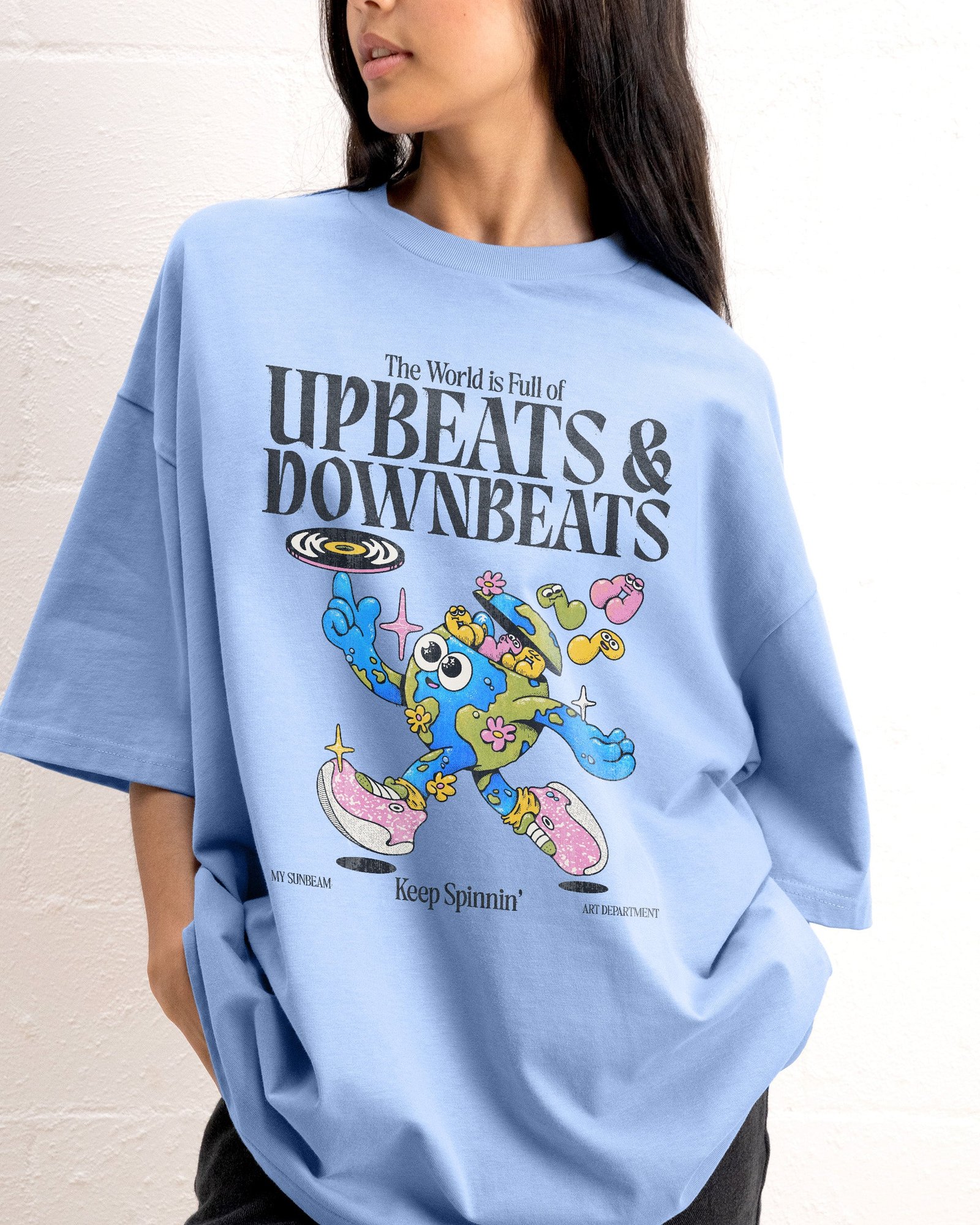 Alternative view of Upbeats & Downbeats Oversized Tee