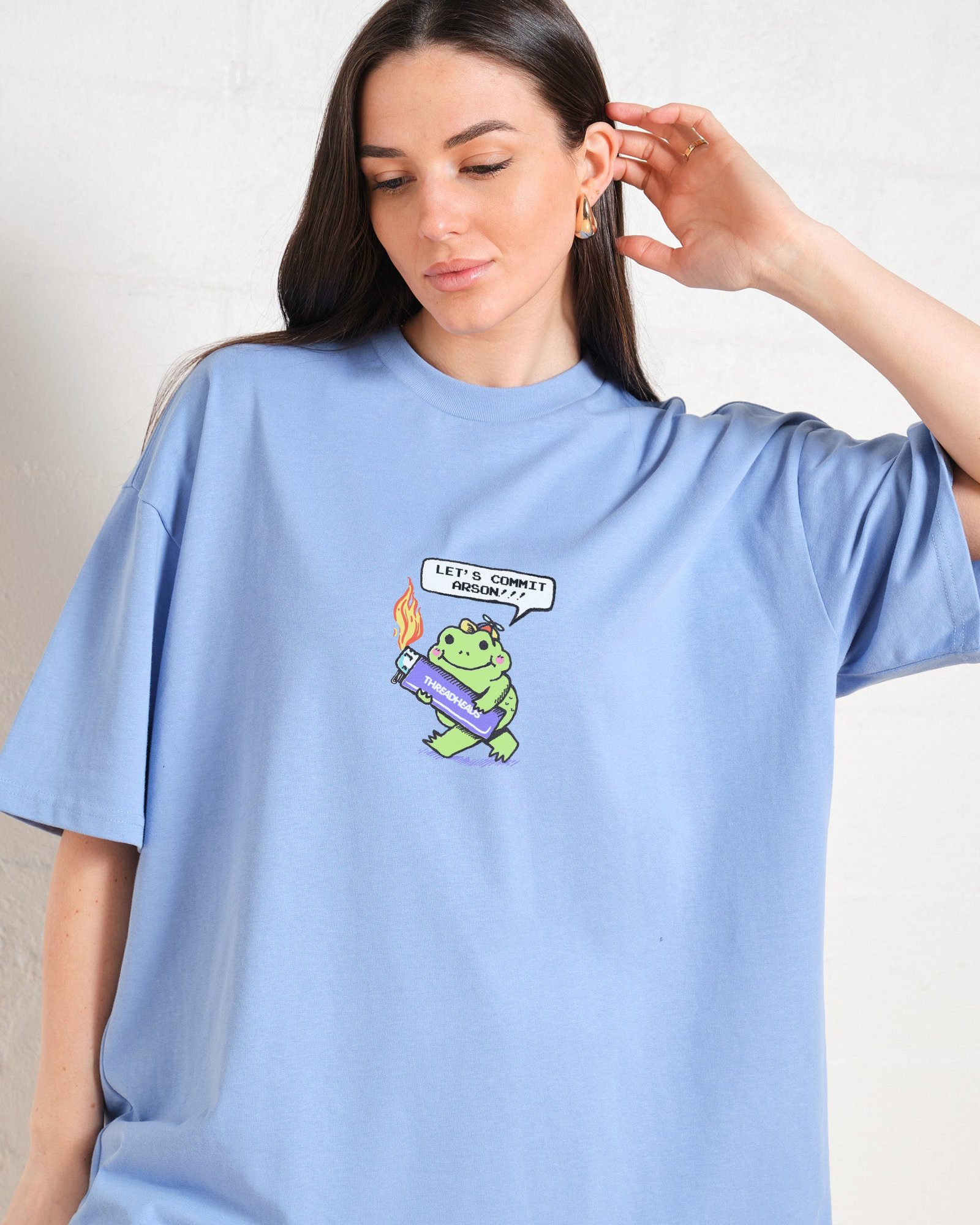 Let's Commit Arson Oversized Tee - Image 5