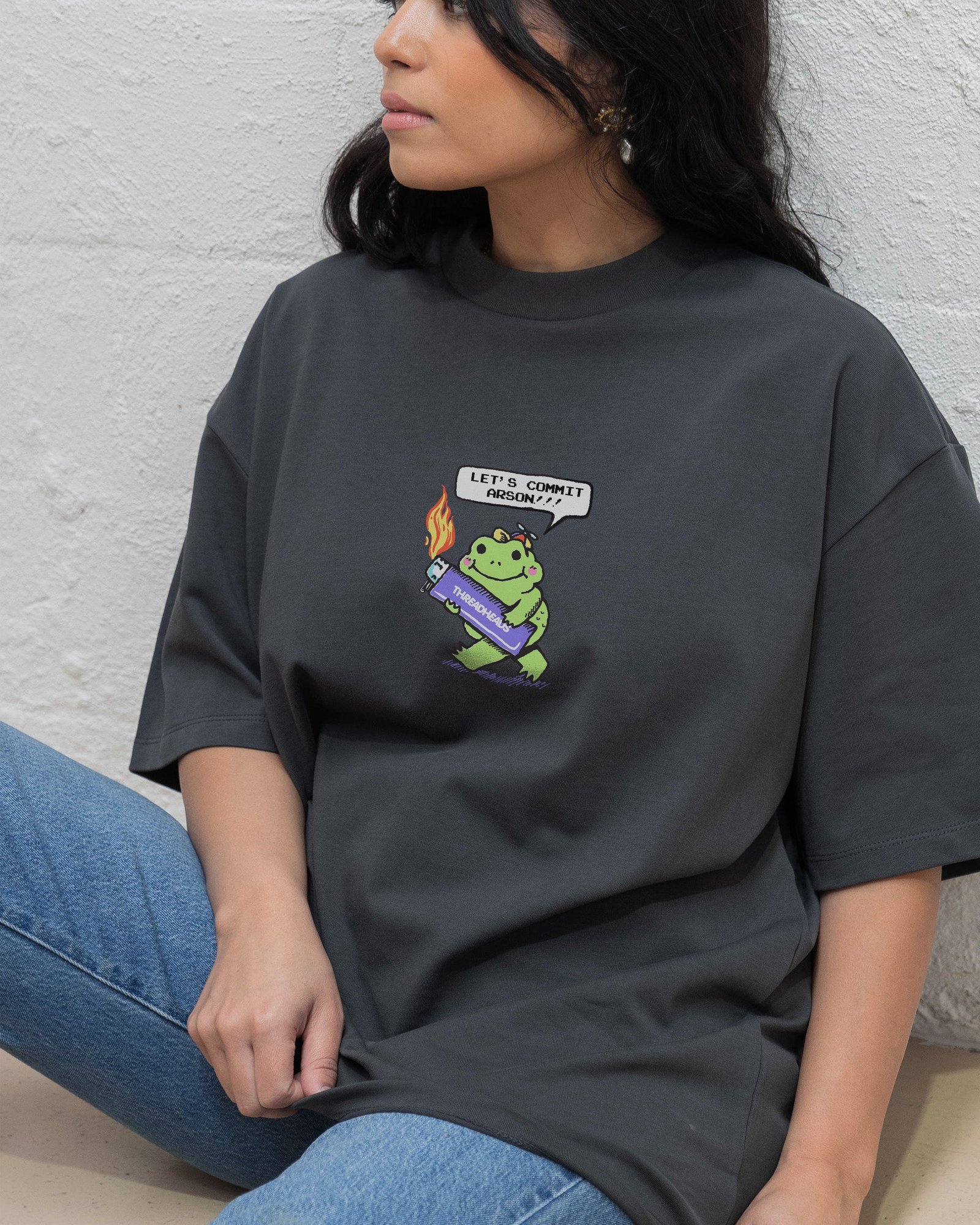 Let's Commit Arson Oversized Tee - Image 7