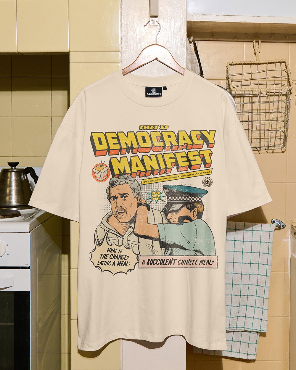 Alternative view of This is Democracy Manifest Oversized Tee