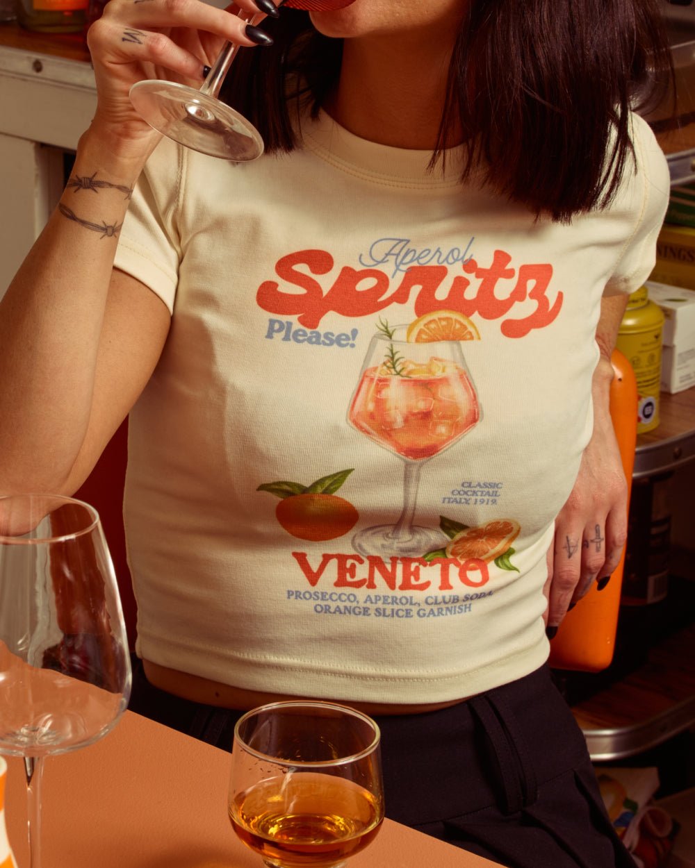 Alternative view of Aperol Spritz Baby Tee