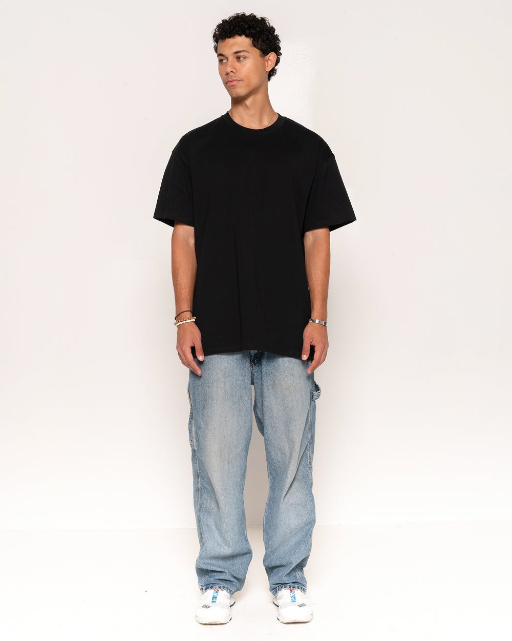 Alternative view of Classic Tee 5 Pack: Charcoal, Black, Grey, Natural, White