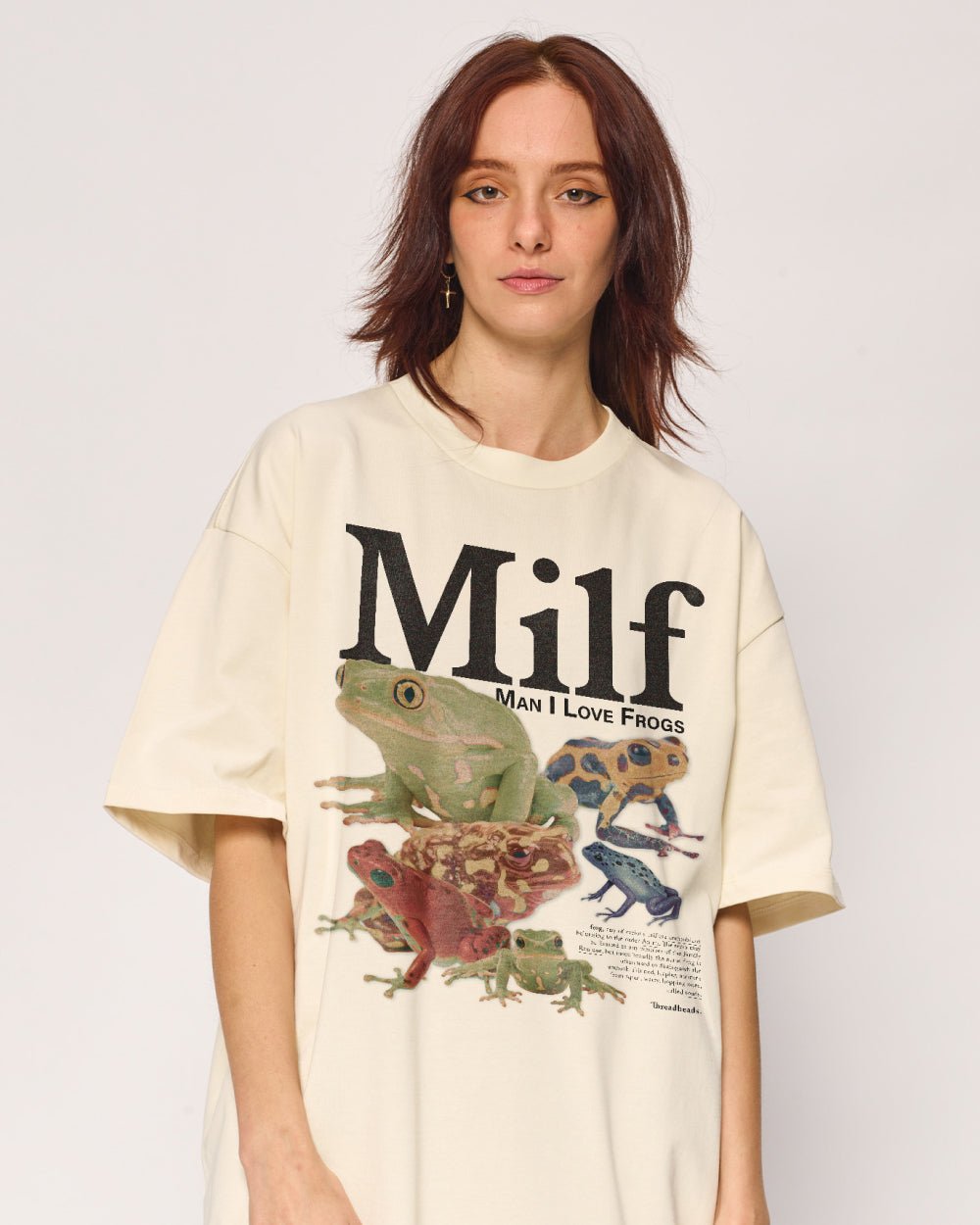 Alternative view of Man I Love Frogs Oversized Tee