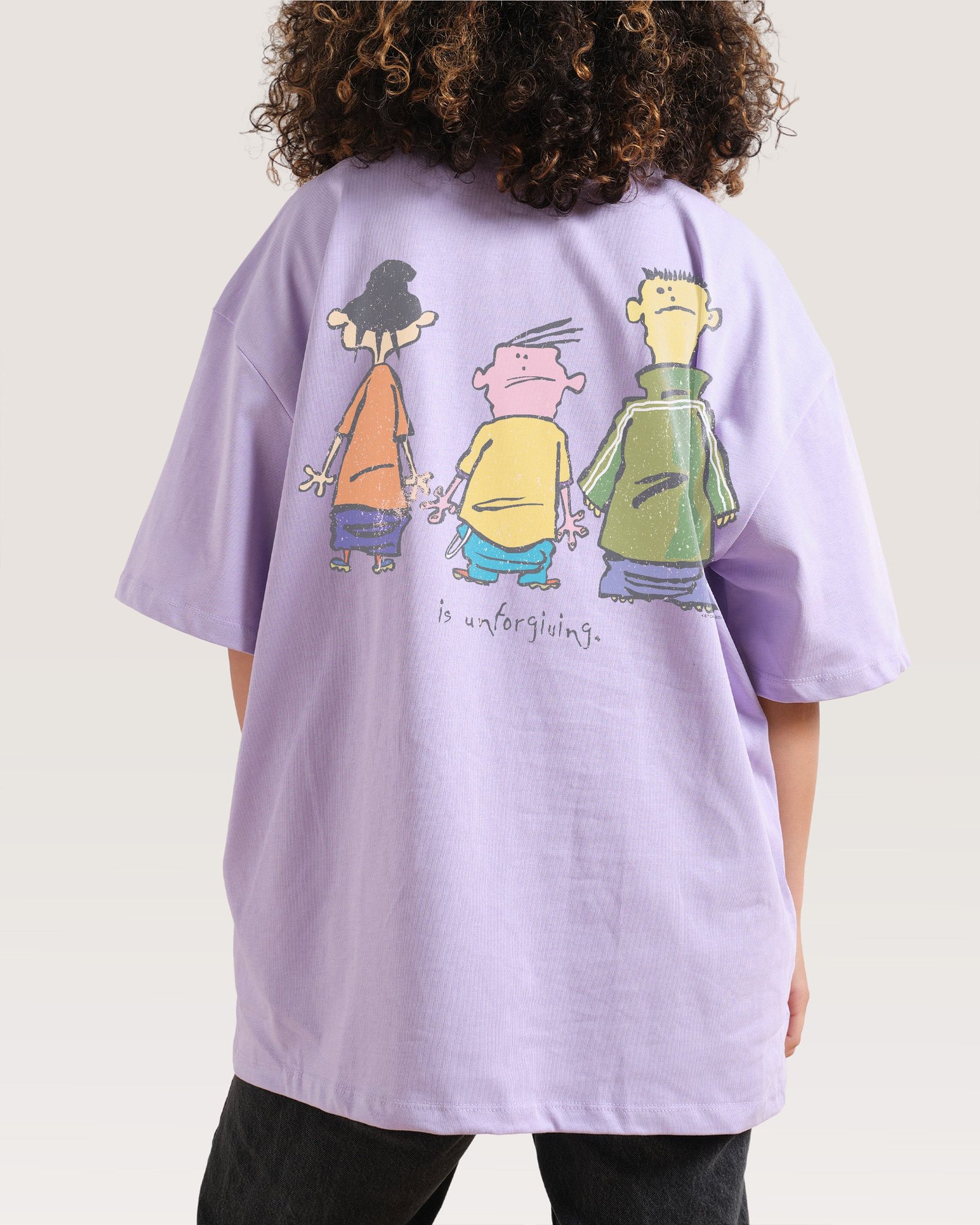 Alternative view of Puberty is Unforgiving Oversized Tee