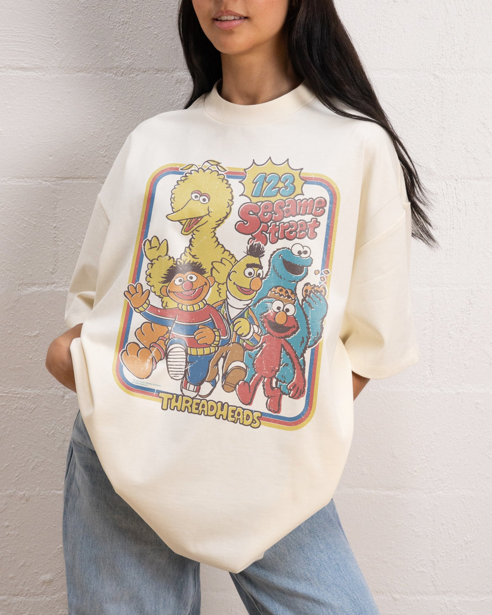 Alternative view of 123 Sesame St Oversized Tee