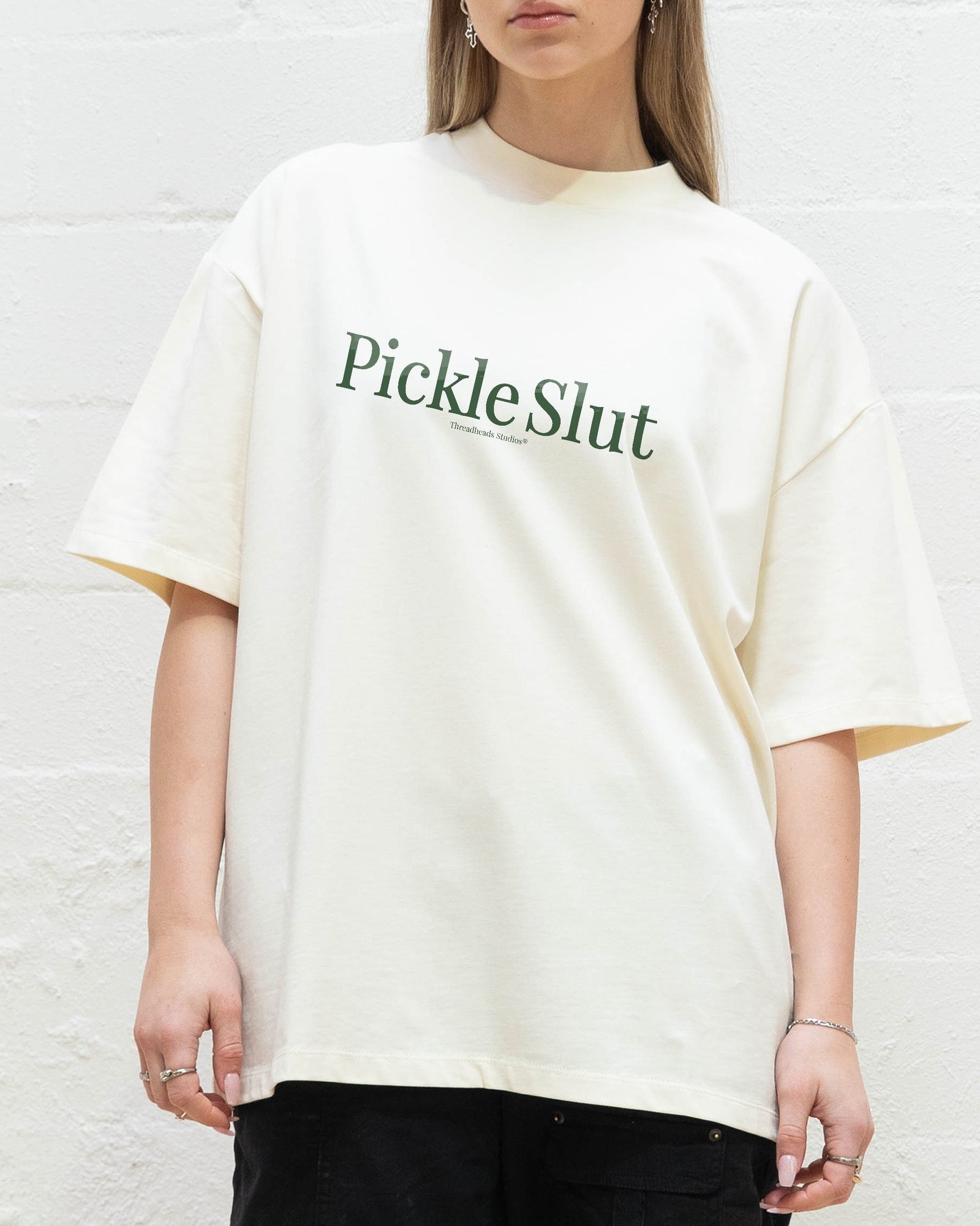 Alternative view of Pickle Slut Oversized Tee