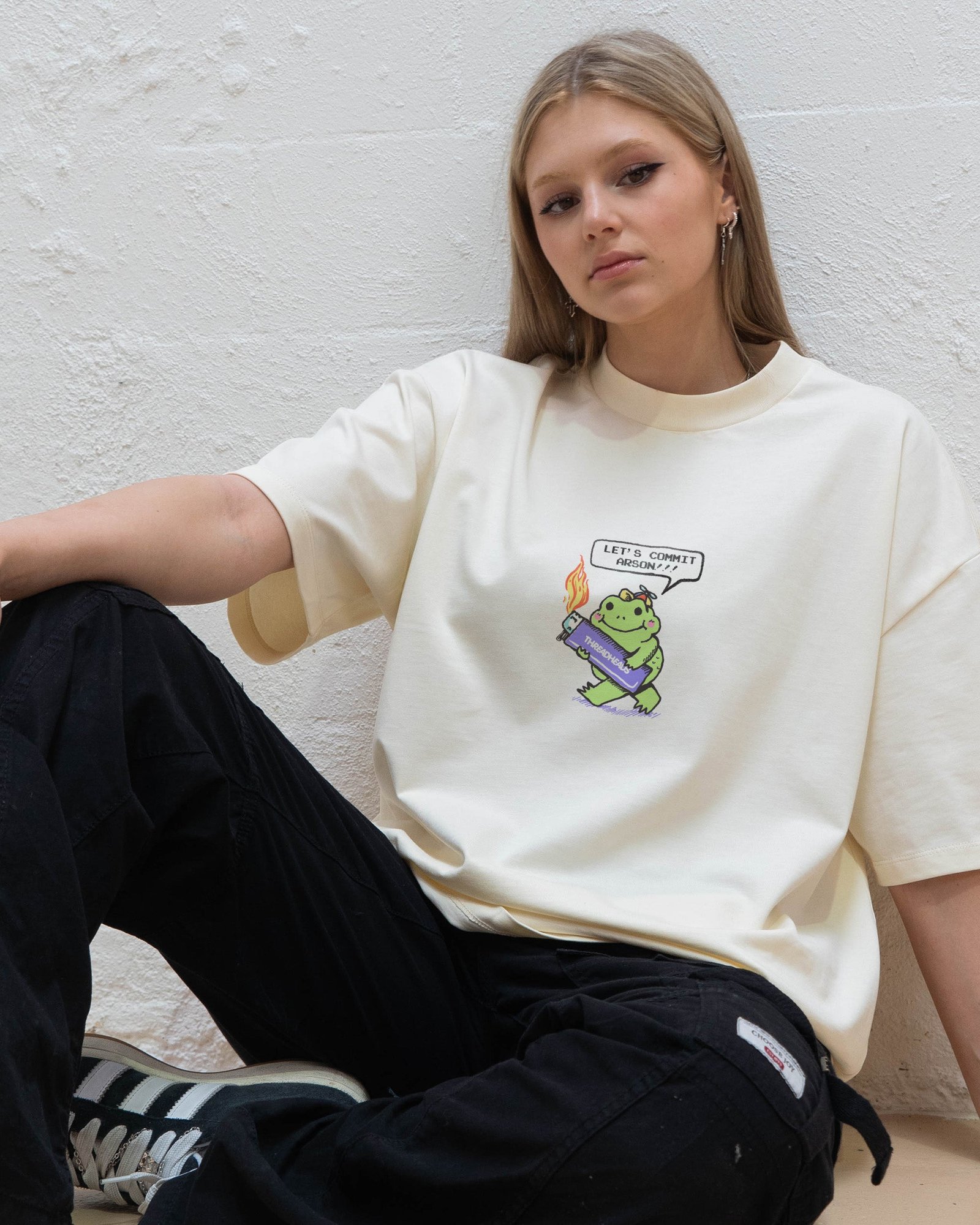 Let's Commit Arson Oversized Tee - Image 8