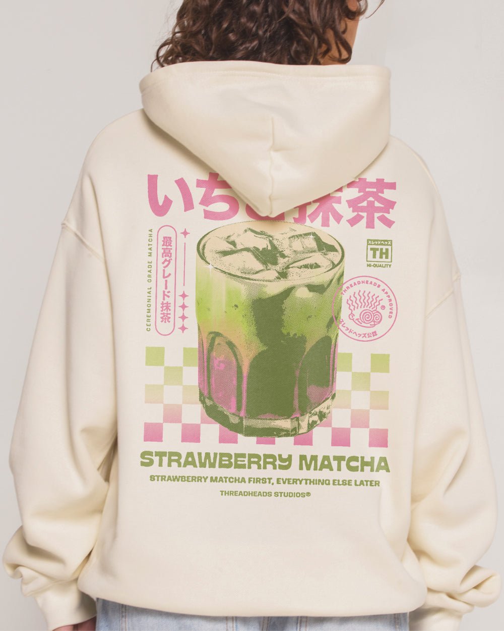 Strawberry Matcha Hoodie - Image 3