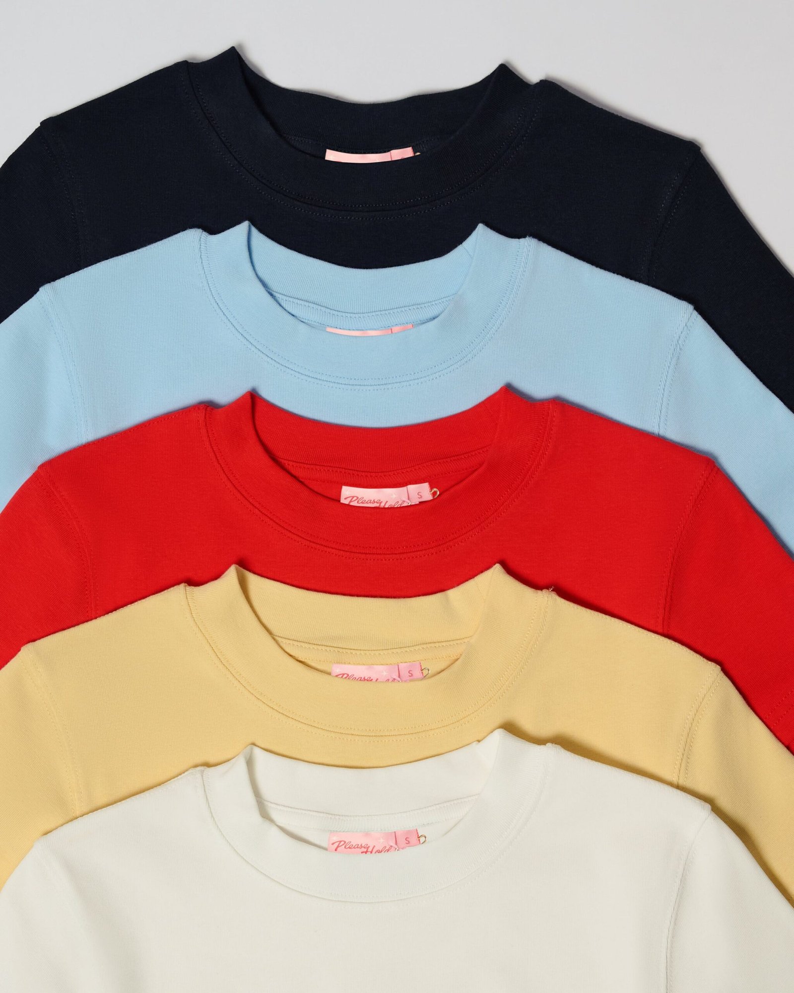 Baby Tee 5-Pack: Black, Pale Blue, Red, Yellow, Natural - Image 9
