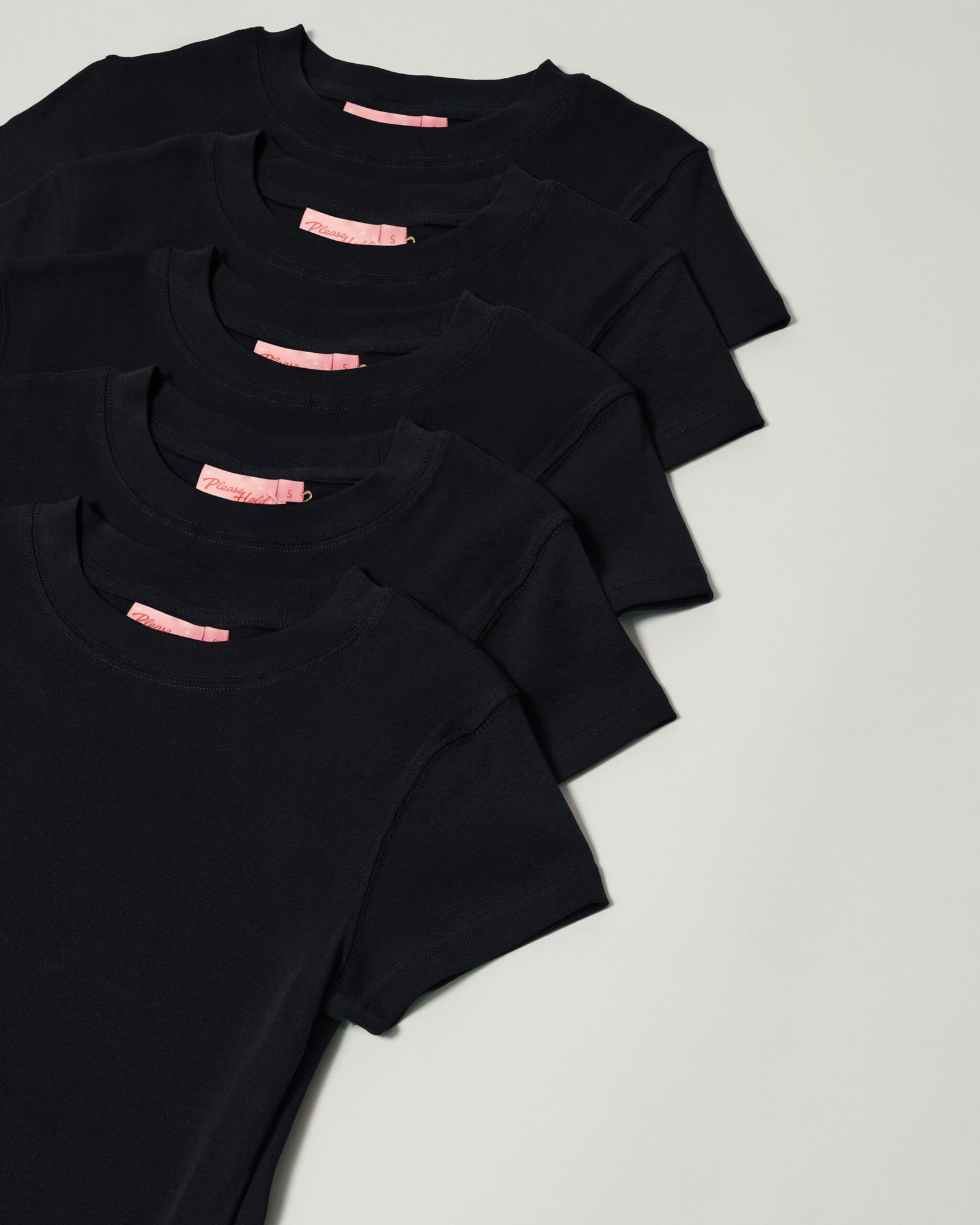 Alternative view of Baby Tee 5-Pack: Black