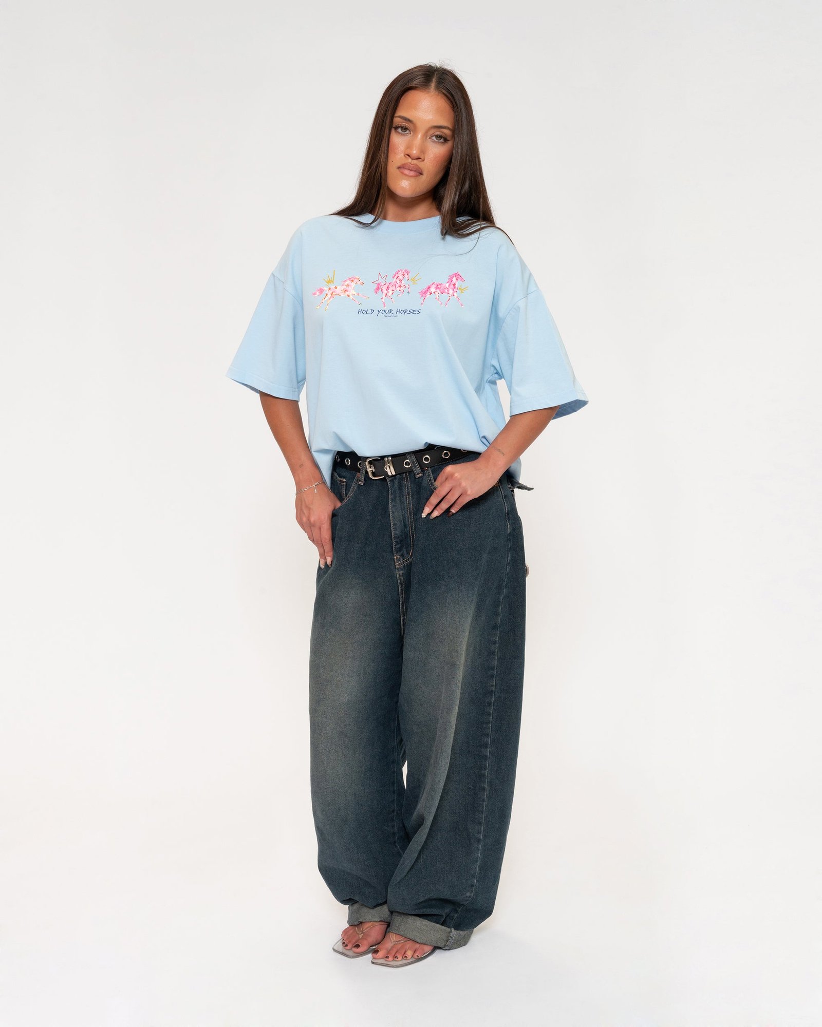 Hold Your Horses Boxy Tee - Image 8