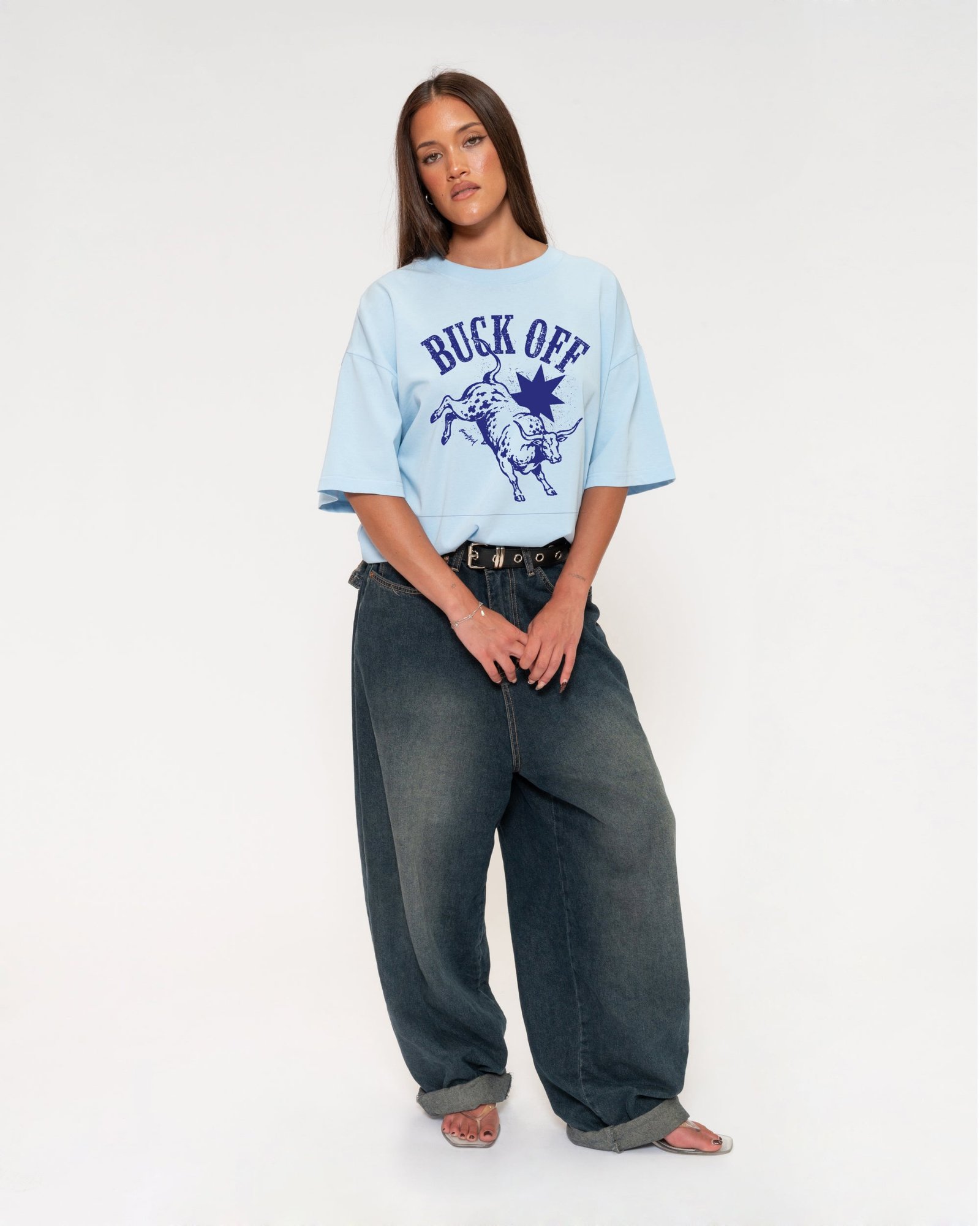 Alternative view of Buck Off Boxy Tee
