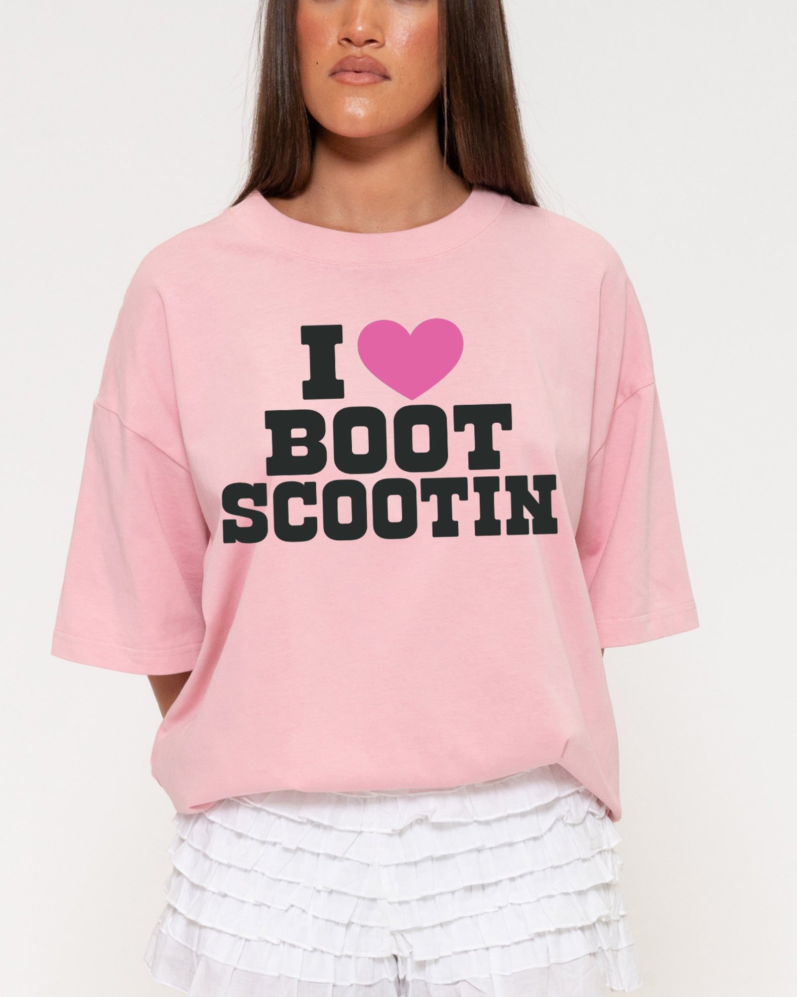 I Love Boot Scootin Boxy Tee - Image 3