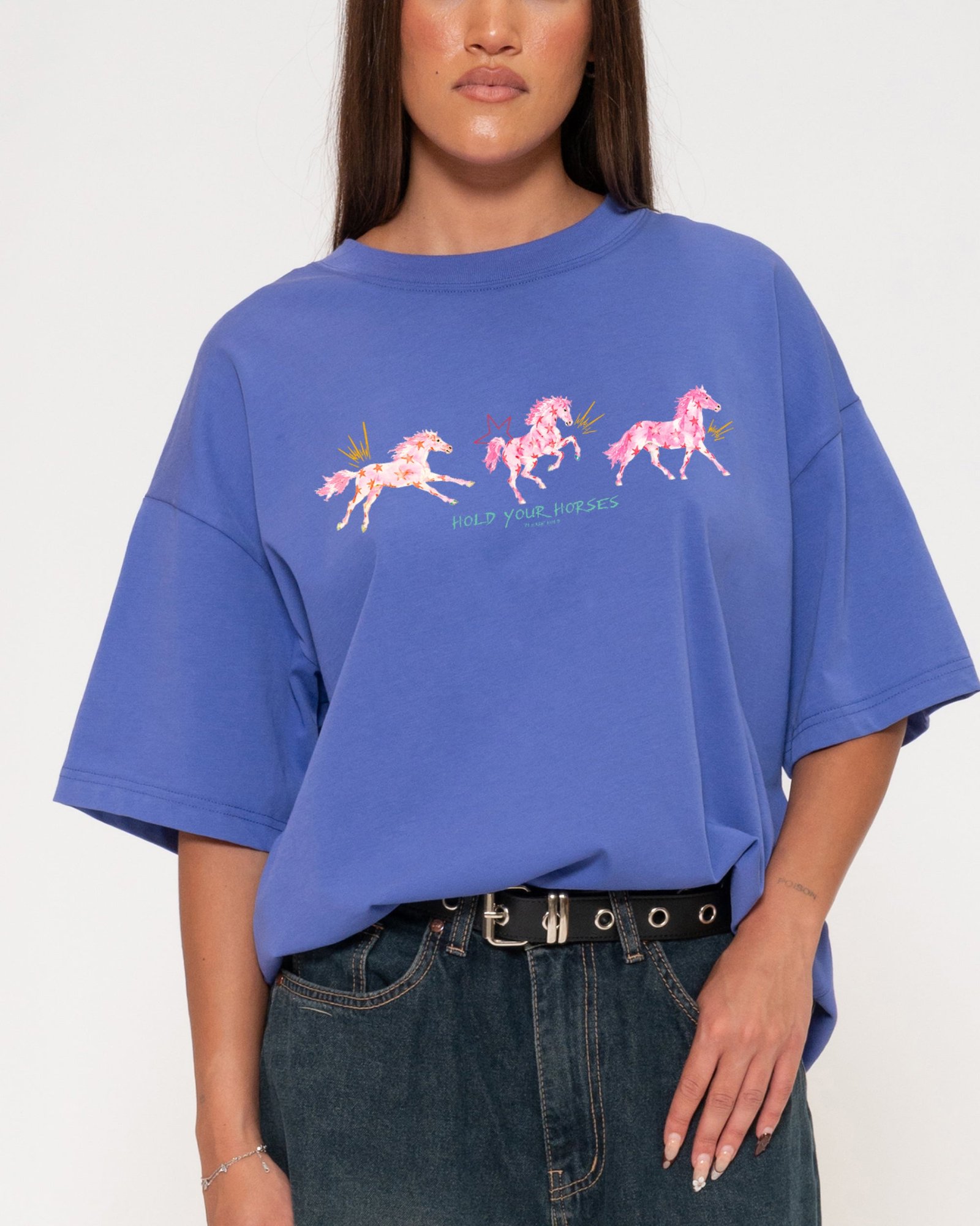 Hold Your Horses Boxy Tee - Image 3