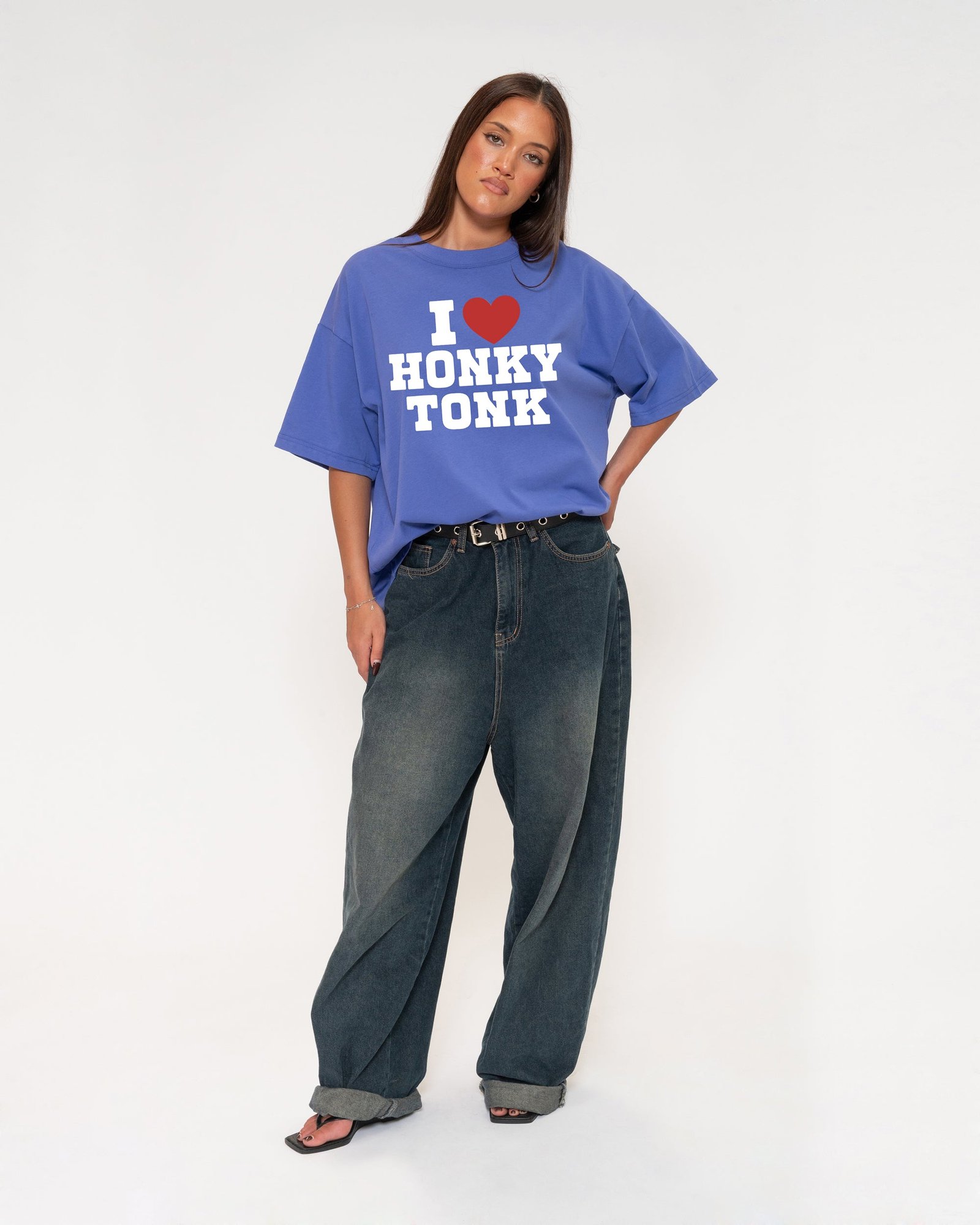 Alternative view of I Love Honky Tonk Boxy Tee