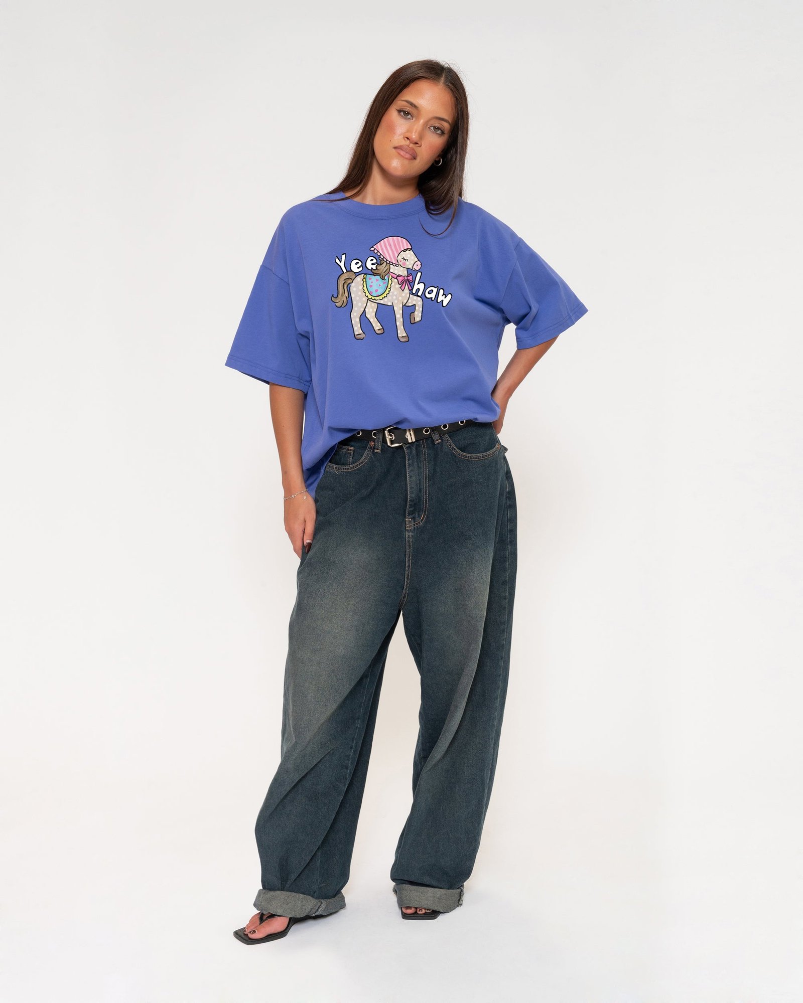 Alternative view of Yeehaw Boxy Tee