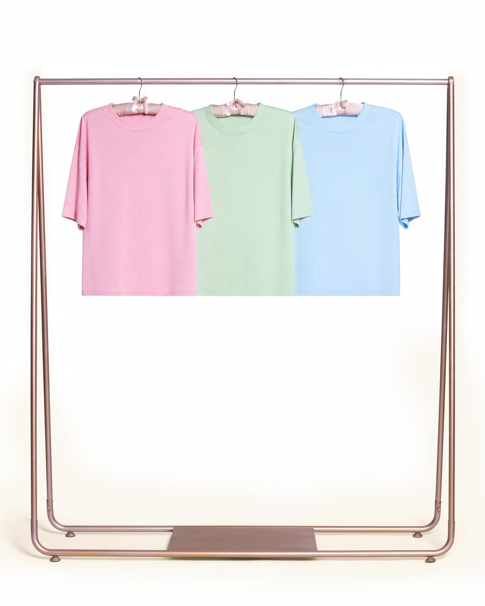 Boxy Tee 3-Pack: Pistachio, Pink, Pale Blue
