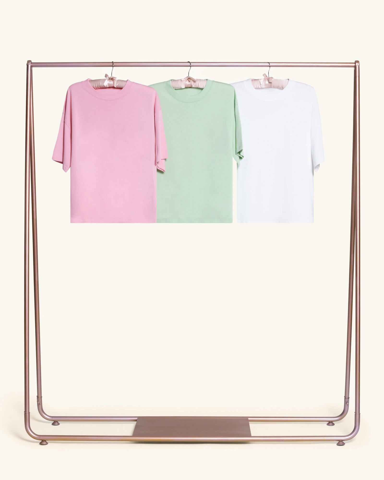 Boxy Tee 3-Pack: White, Pink, Pistachio