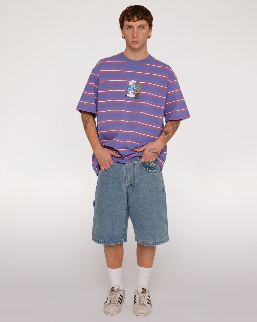 Alternative view of Flat Note Oversized Tee