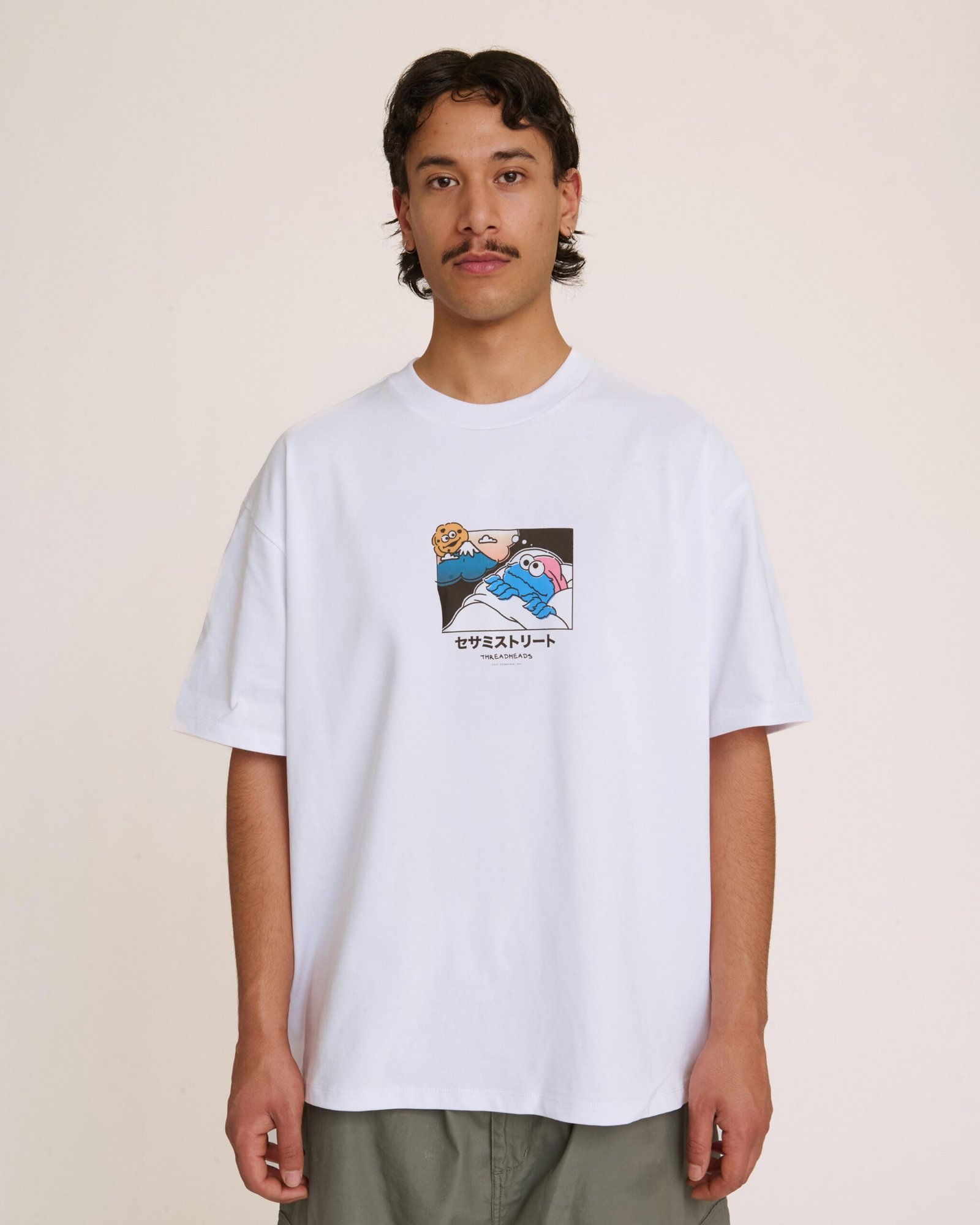 Cookie Monster Fuji Dreaming Oversized Tee - Image 4