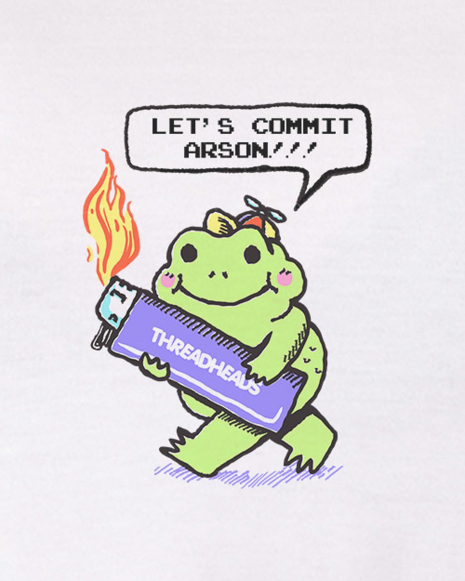 Let's Commit Arson Oversized Tee - Image 3