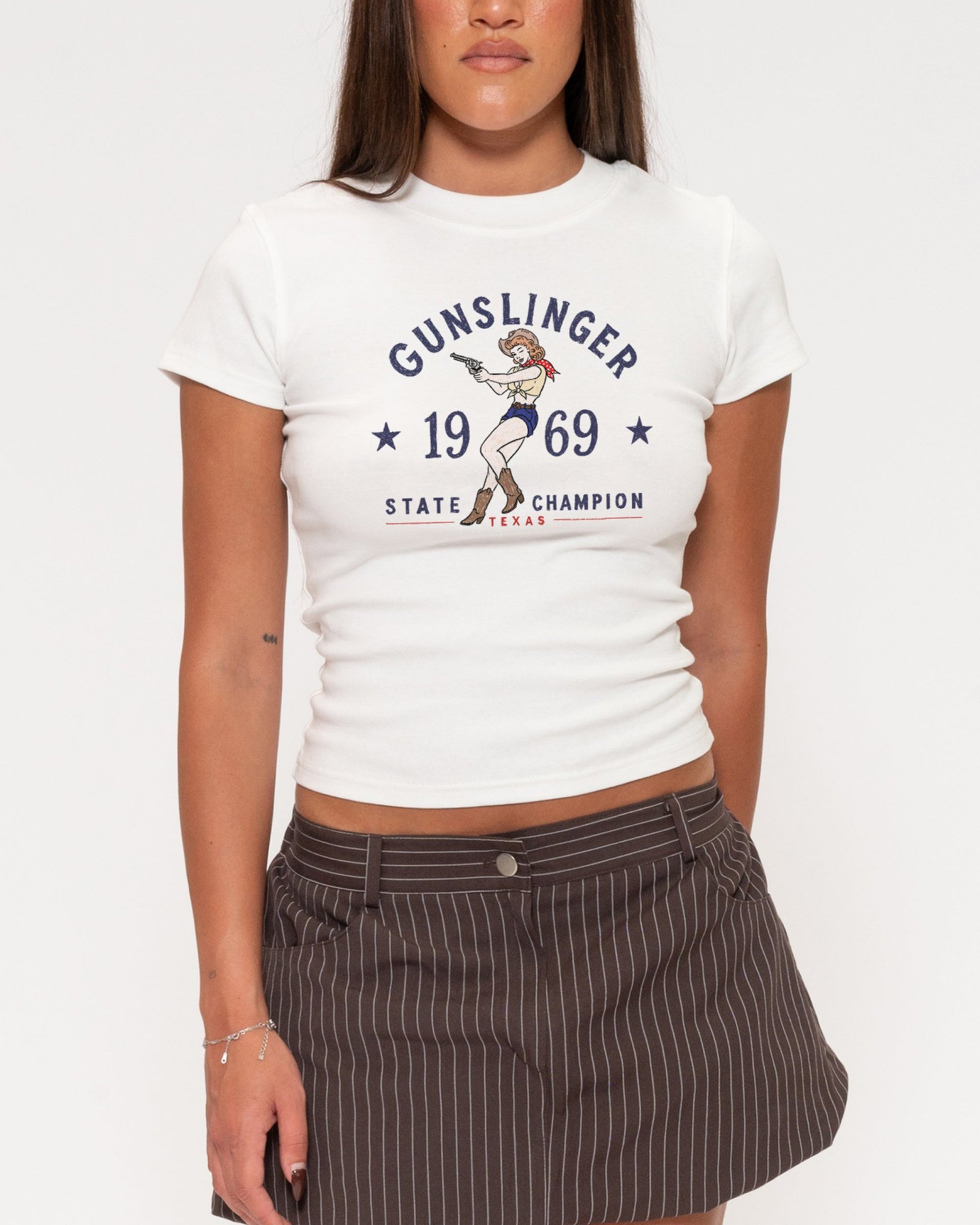 Gunslinger Longline Baby Tee