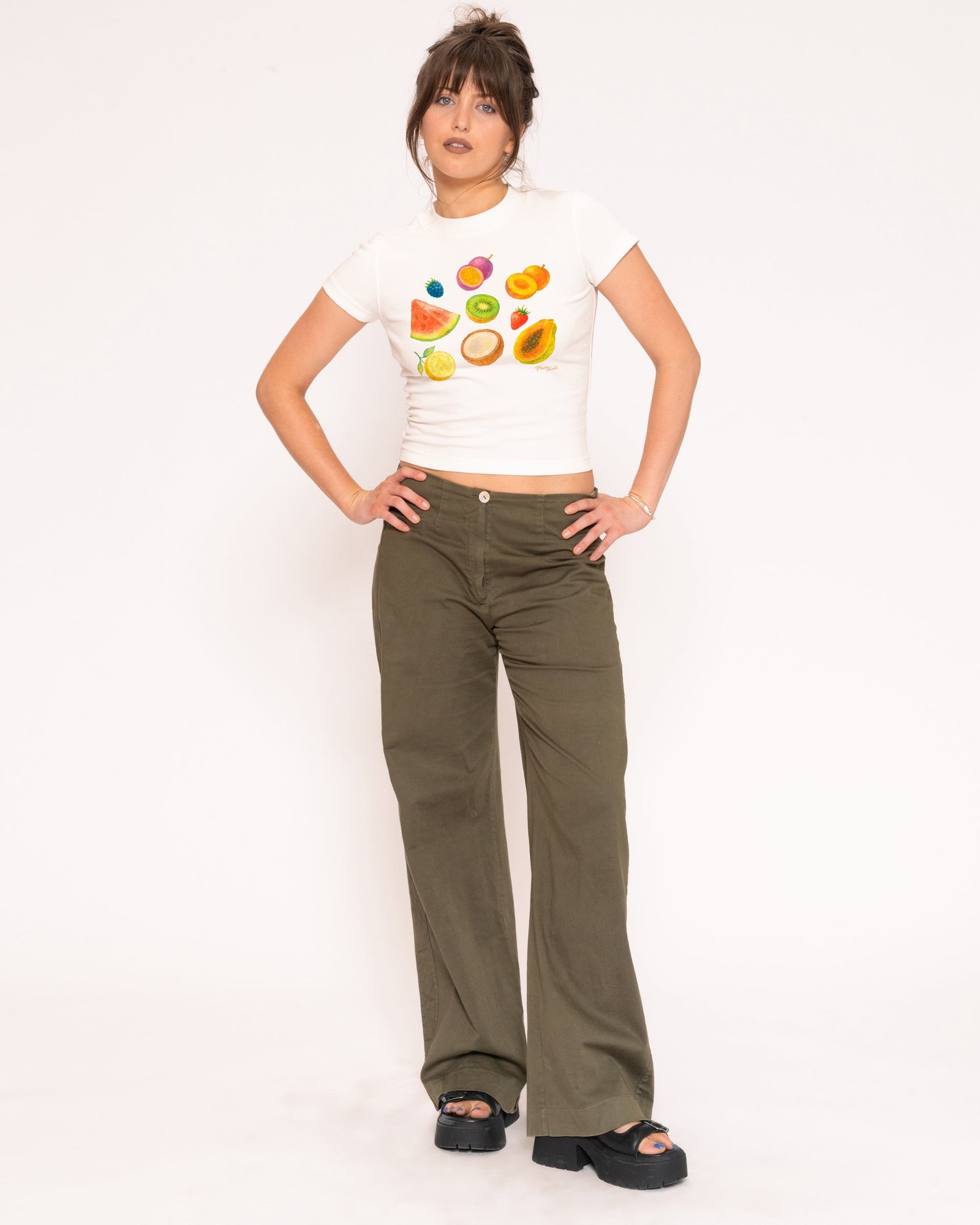 Alternative view of Fruit Platter Longline Baby Tee