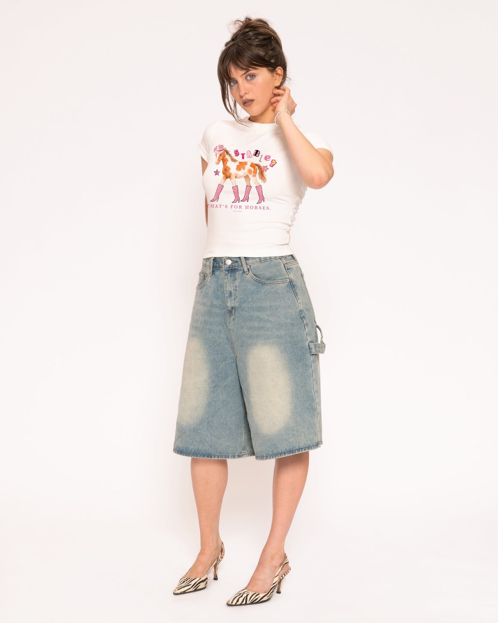Alternative view of Stable? That's For Horses Longline Baby Tee