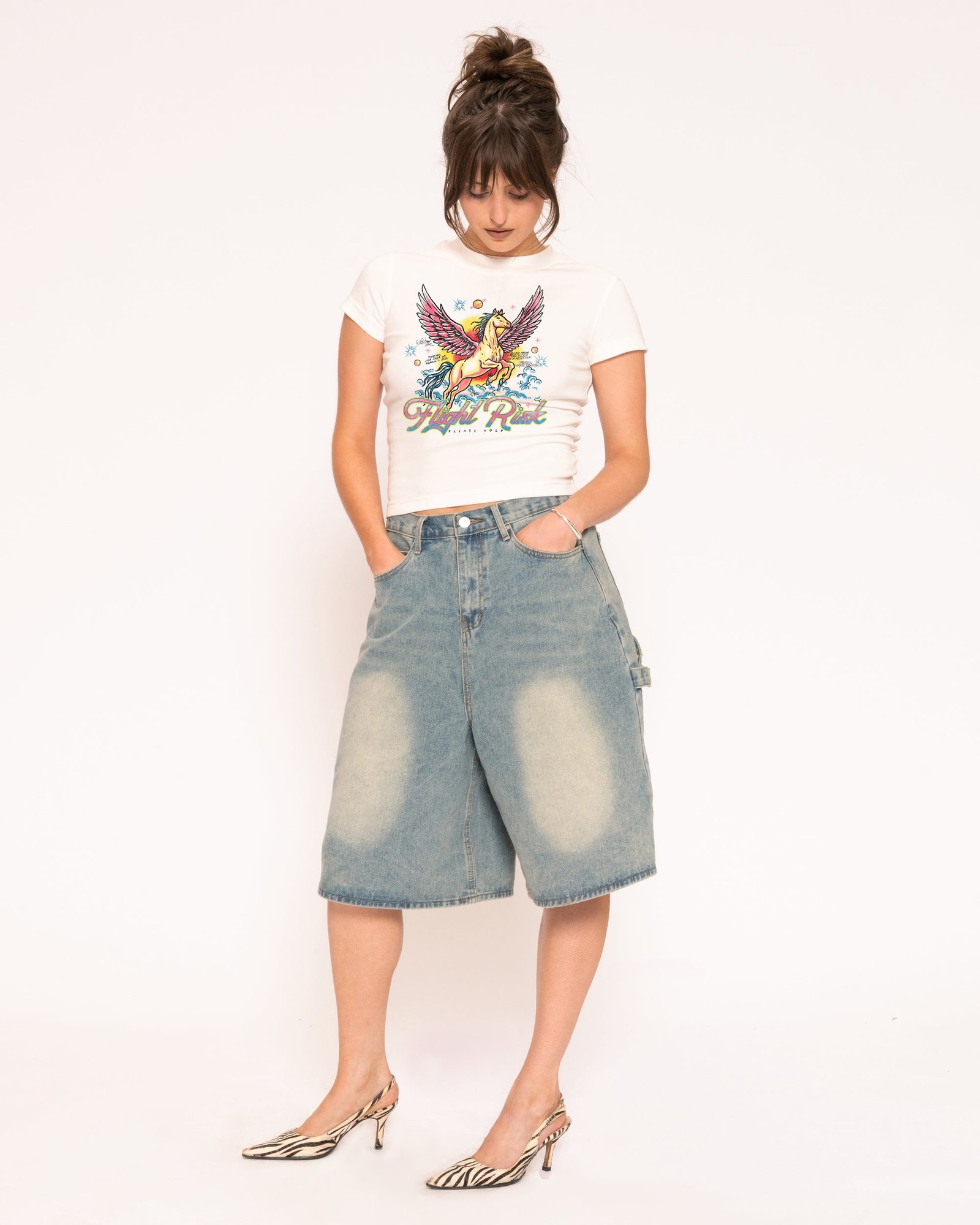 Alternative view of Flight Risk Longline Baby Tee