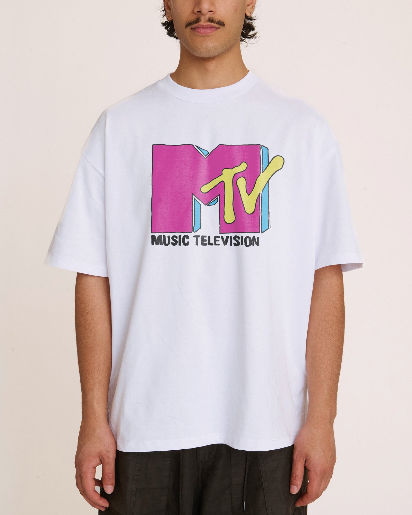 Classic MTV Logo Oversized Tee - Image 4