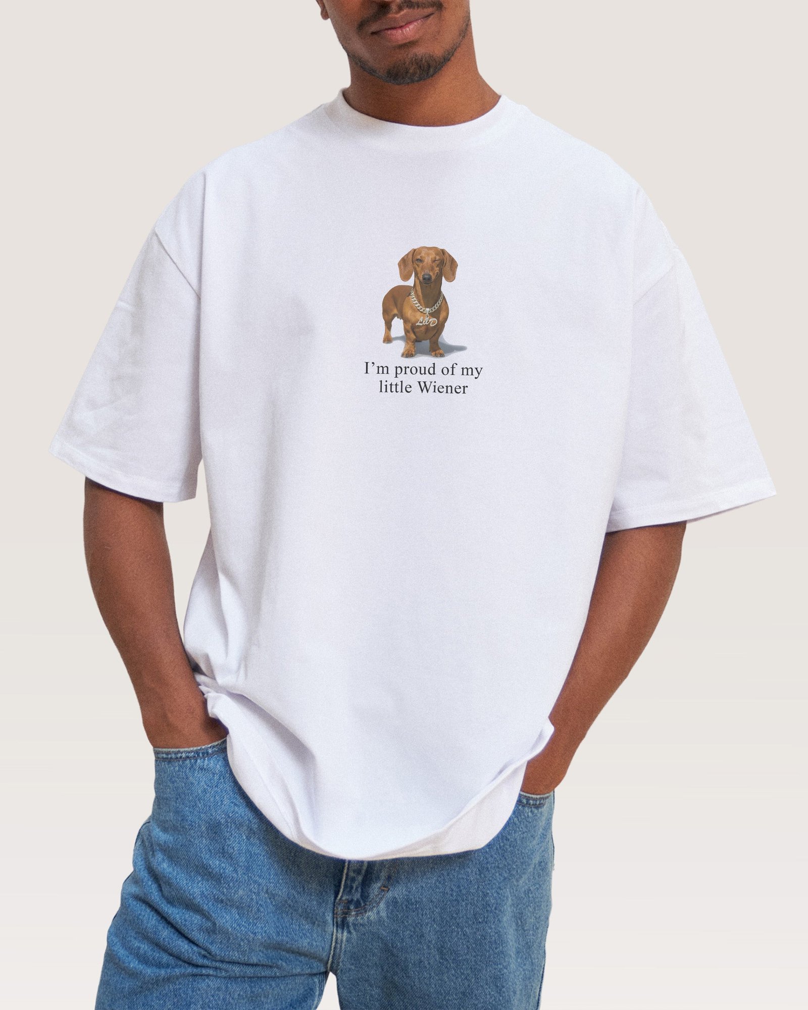 Alternative view of Little Wiener Oversized Tee
