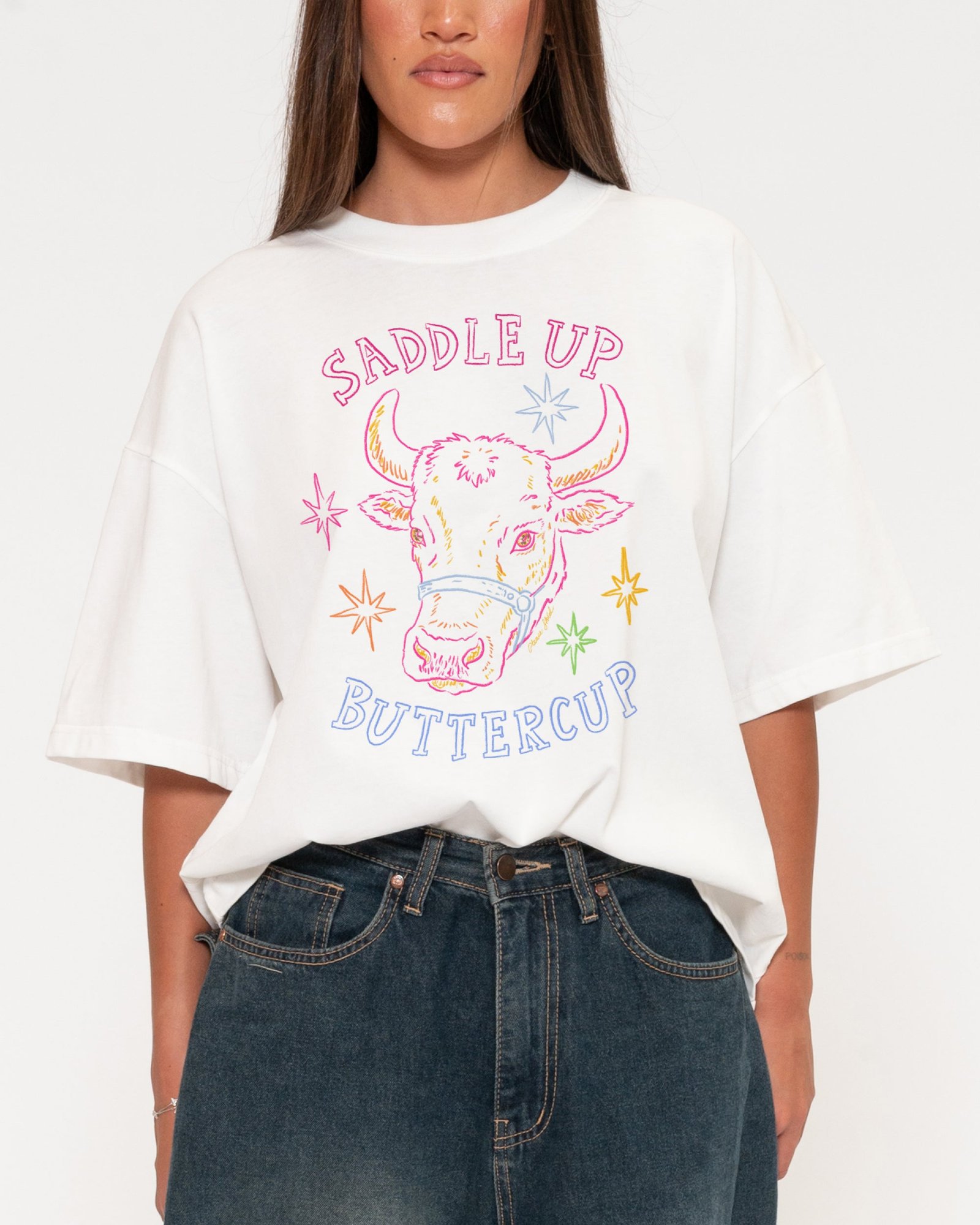 Saddle Up Buttercup Boxy Tee
