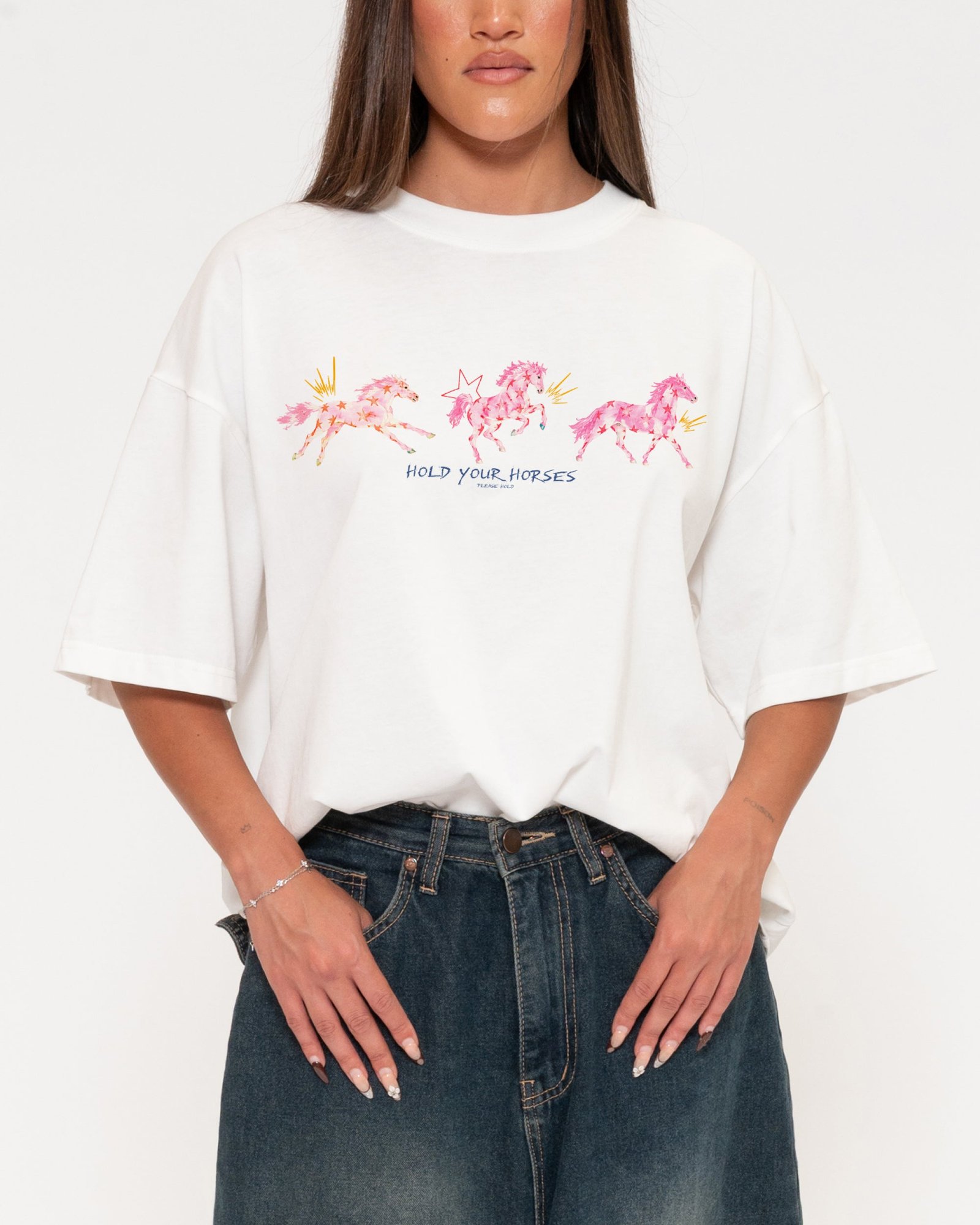 Hold Your Horses Boxy Tee - Image 5