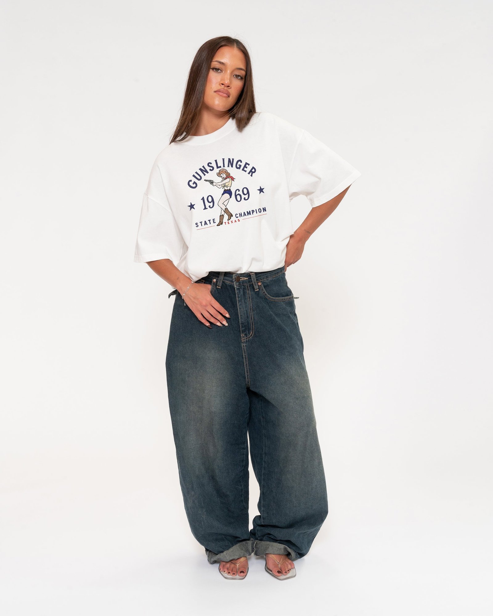 Alternative view of Gunslinger Boxy Tee