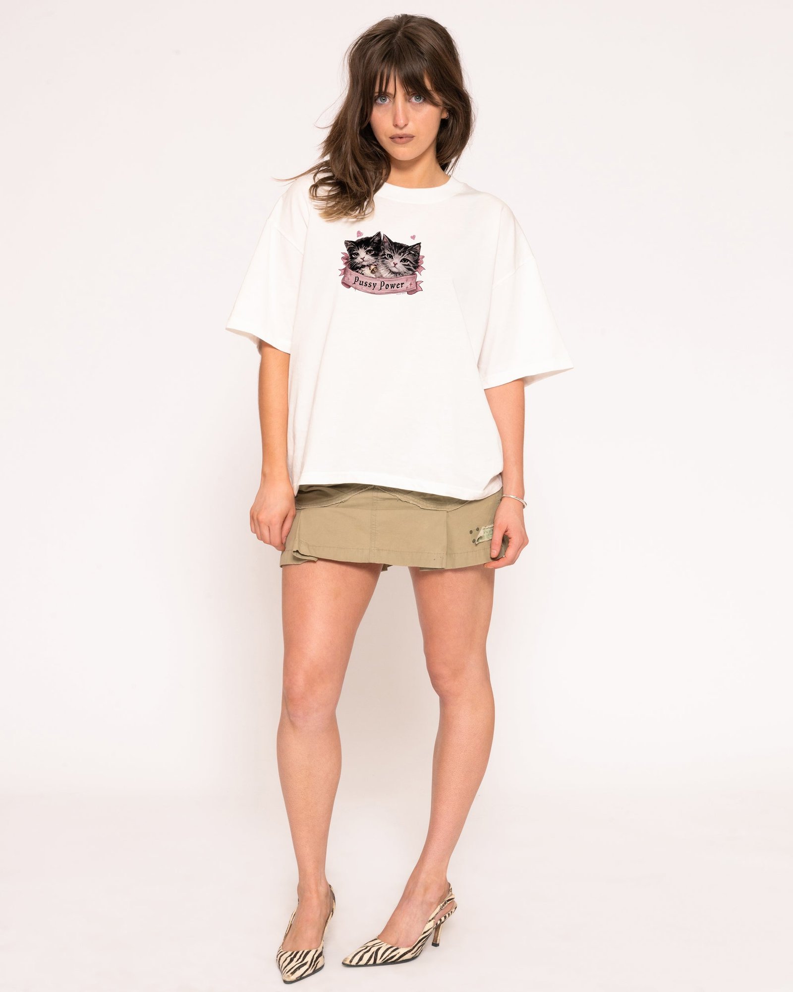 Alternative view of Pussy Power Boxy Tee