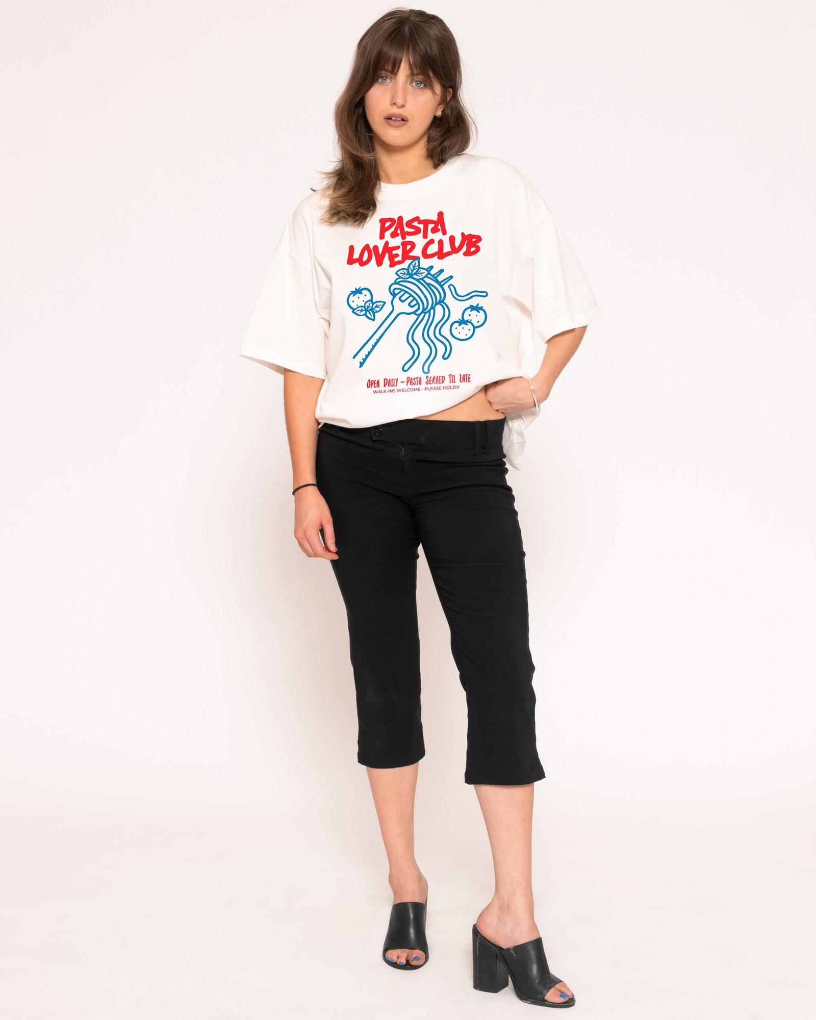 Alternative view of Pasta Lover Club Boxy Tee