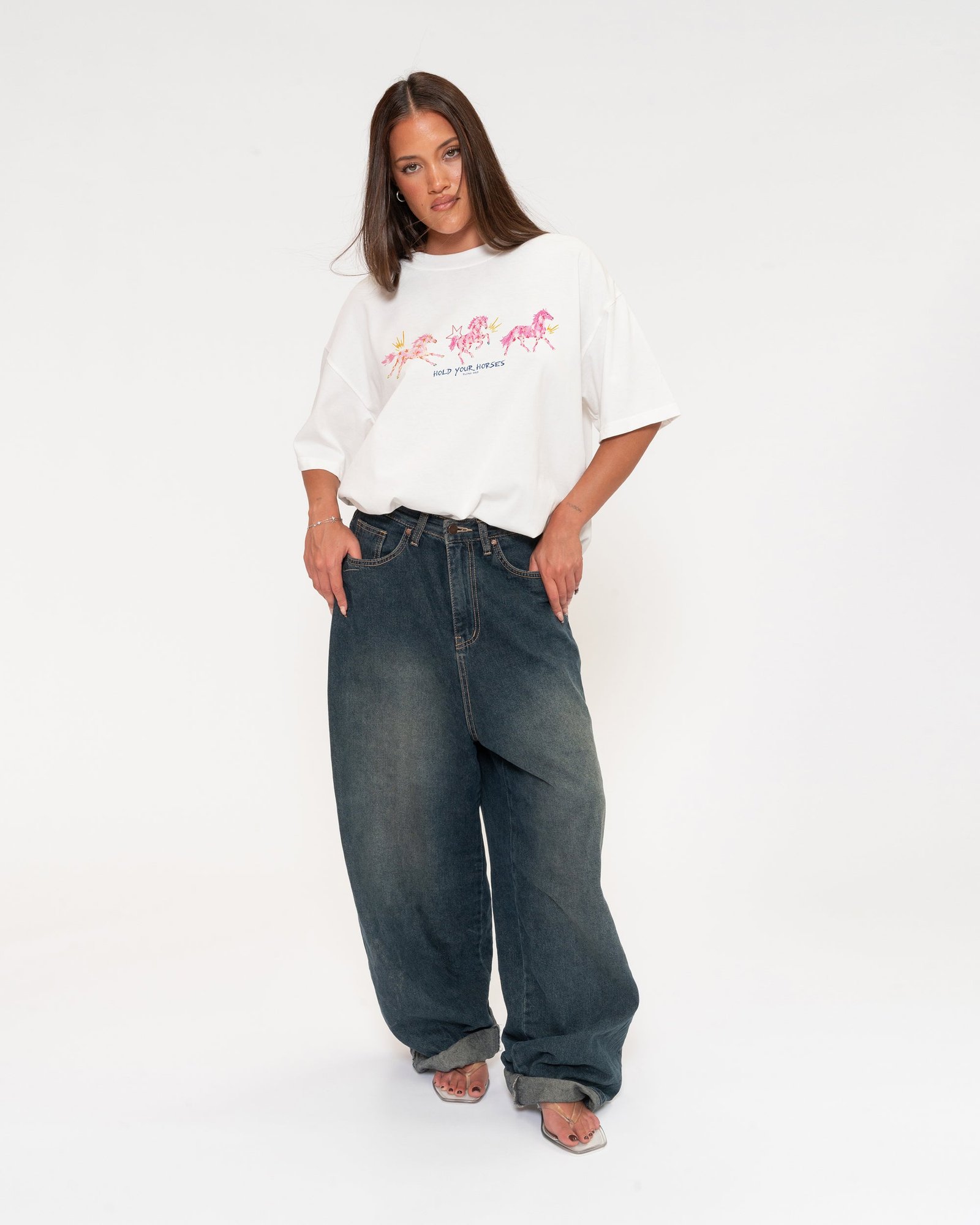 Hold Your Horses Boxy Tee - Image 6