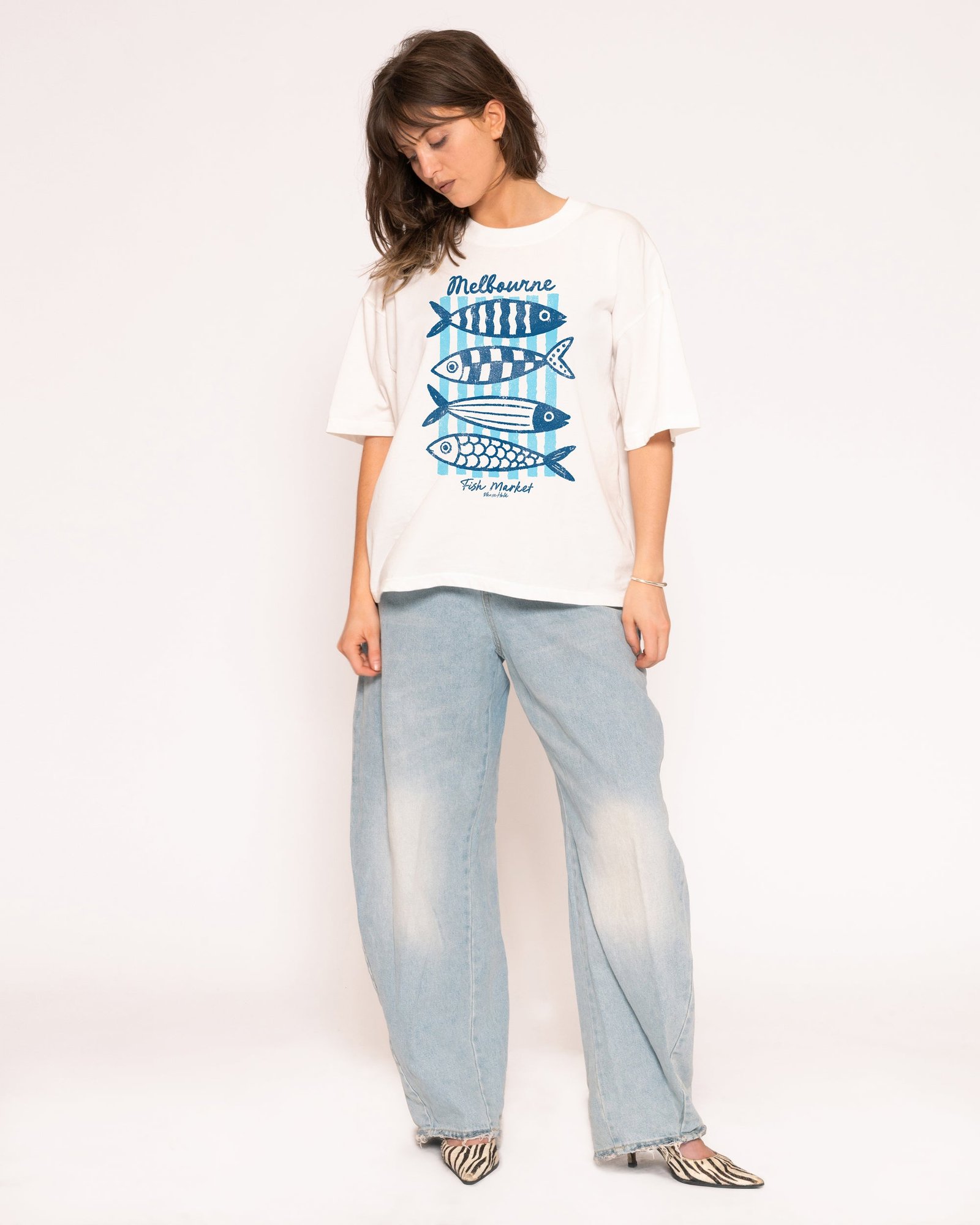 Alternative view of Melbourne Fish Market Boxy Tee
