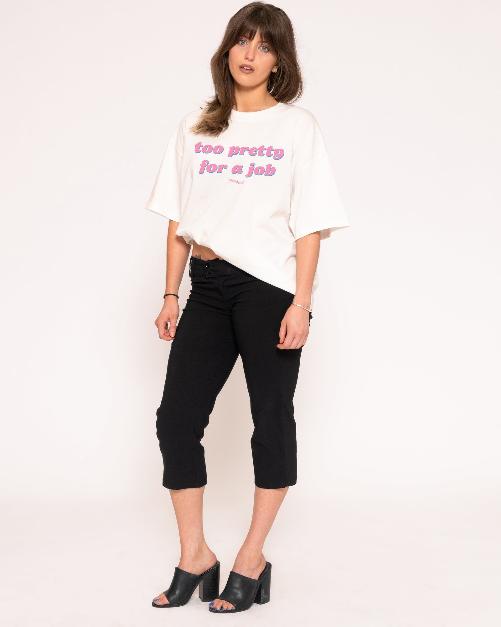 Alternative view of Too Pretty For A Job Boxy Tee